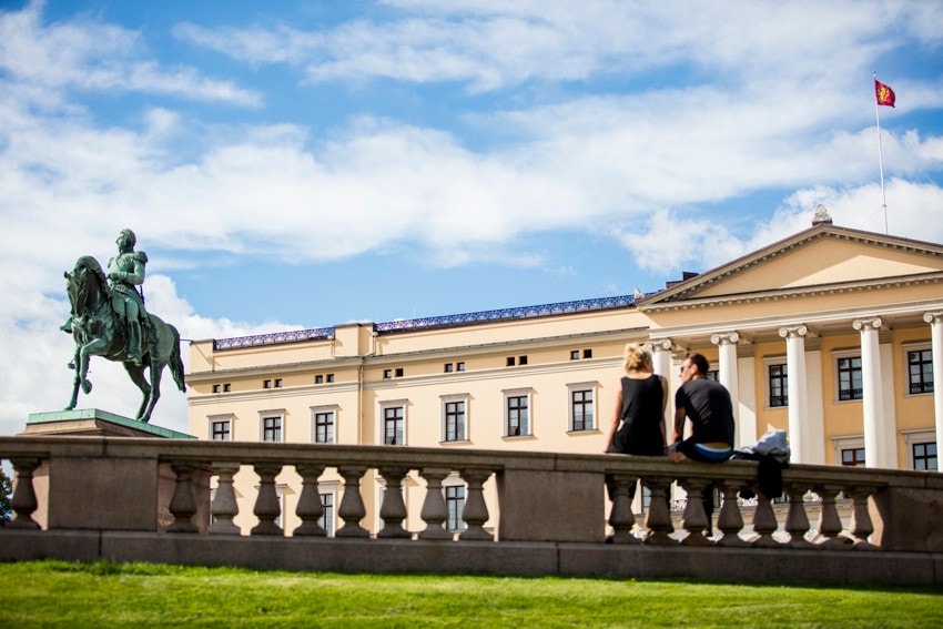 Gangavstand til Karl Johans gate og Slottsparken Galleribilde