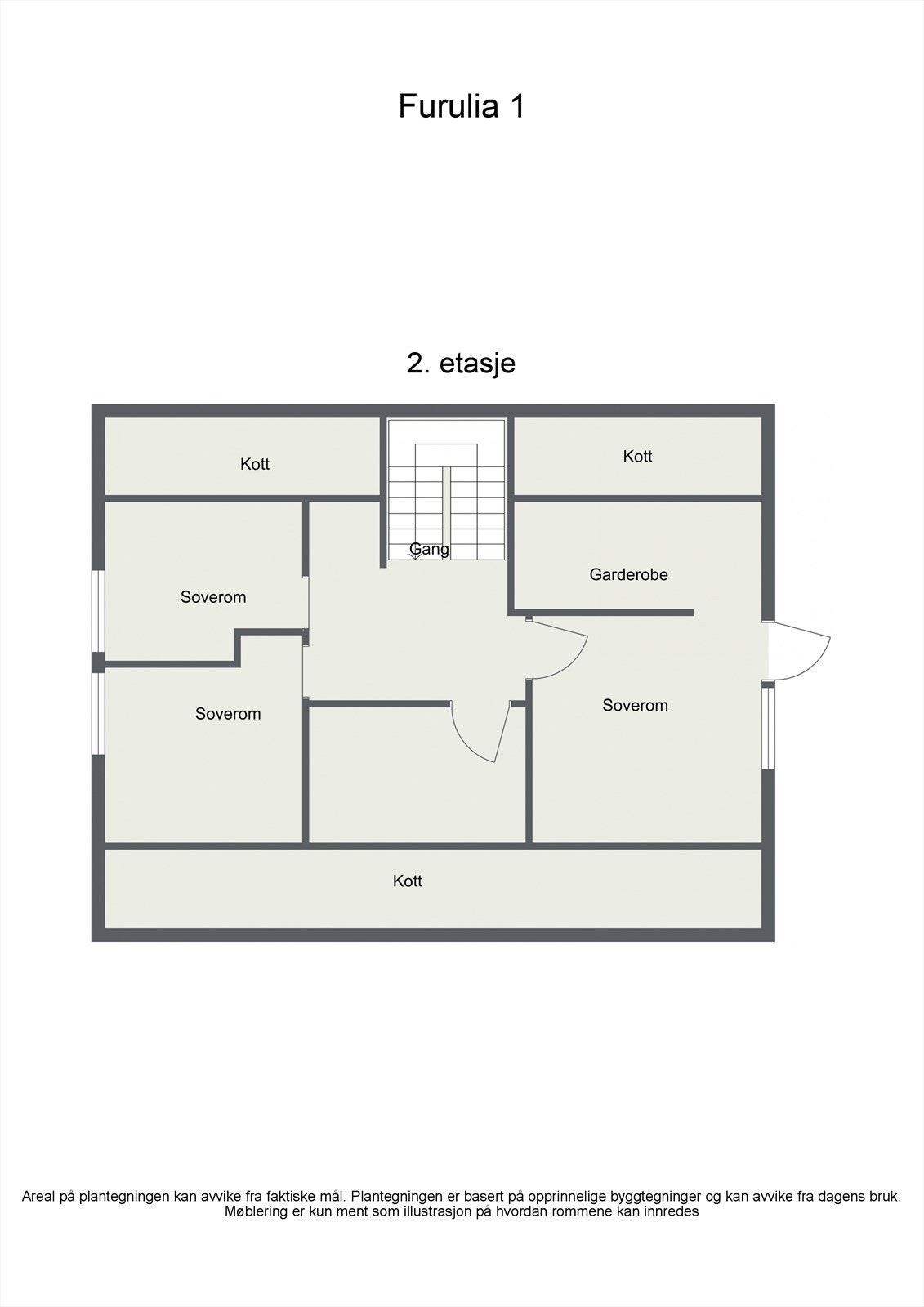 Plantegning 2. etasje Galleribilde