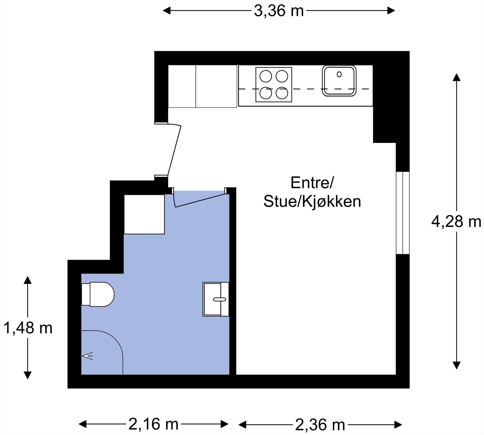 Planskisse fra takstmann. Galleribilde
