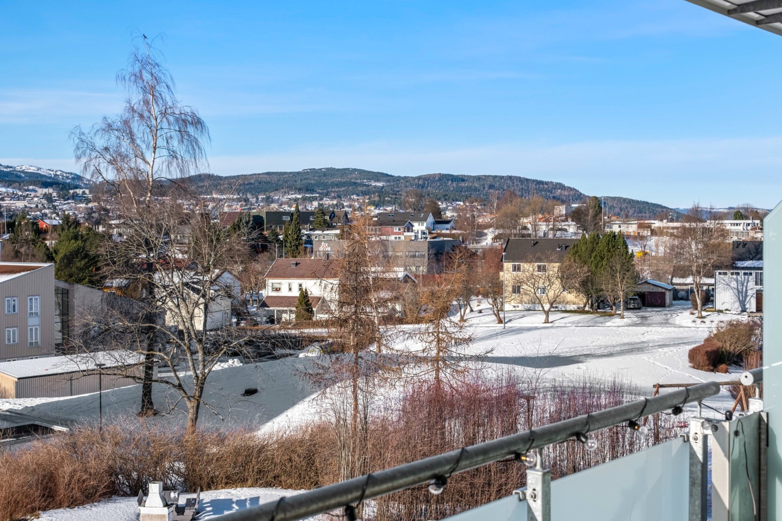 Fin utsikt fra balkongen Galleribilde