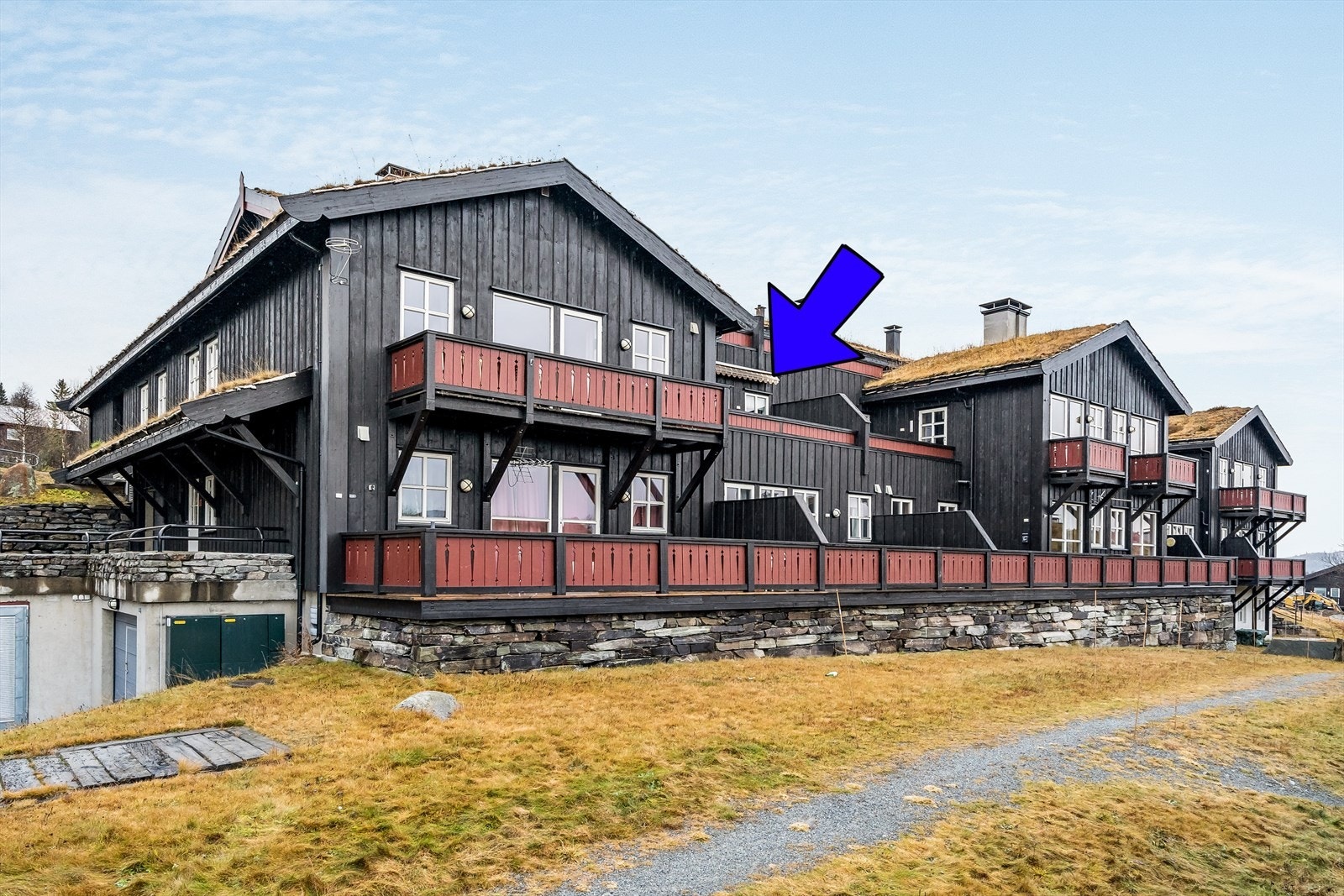 Bygget sett fra nedsiden. Galleribilde