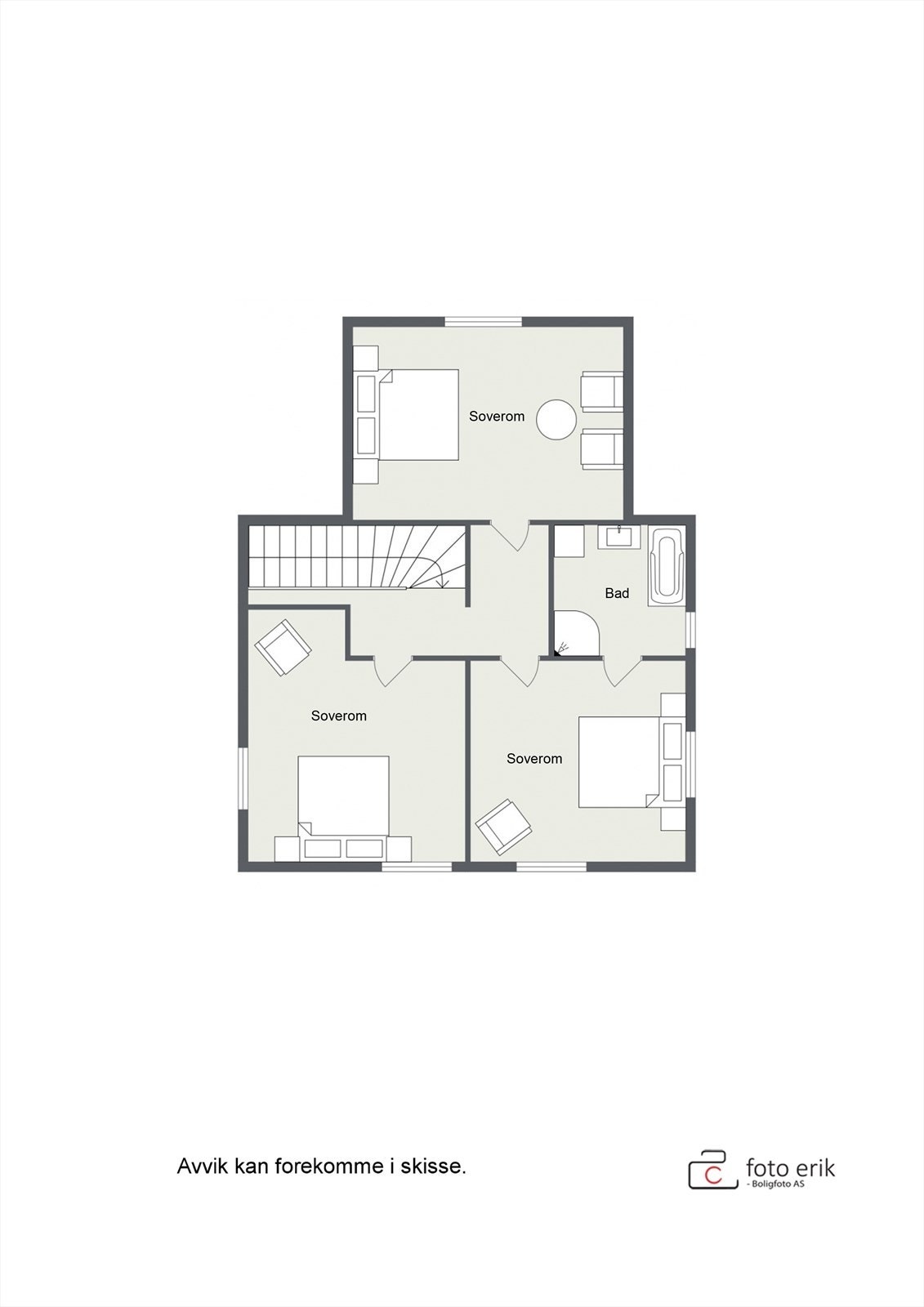 Plantegning 2. etasje Galleribilde