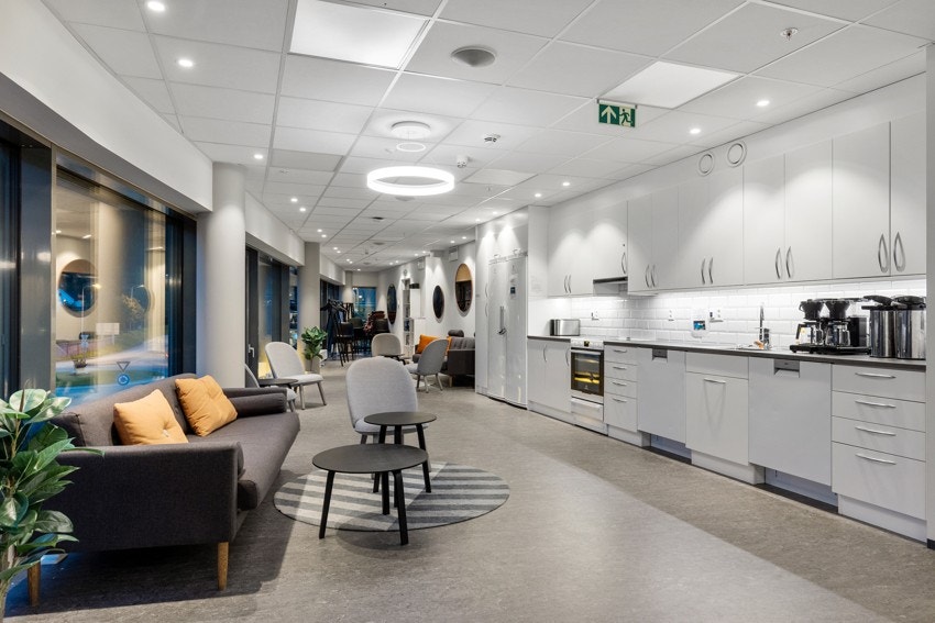 Det er også tilrettelagt for beboerne med fellesarealer som inngår i "pluss-konseptet". Galleribilde