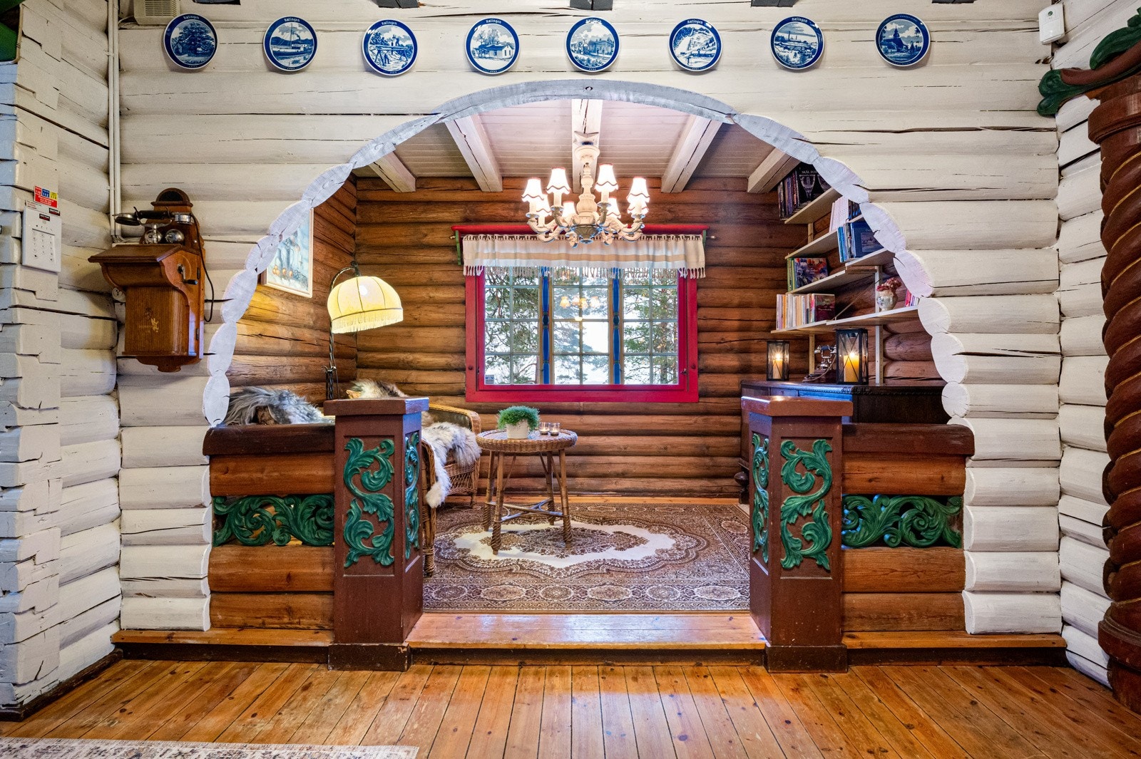 Hyggelig kabinett med sittegruppe Galleribilde