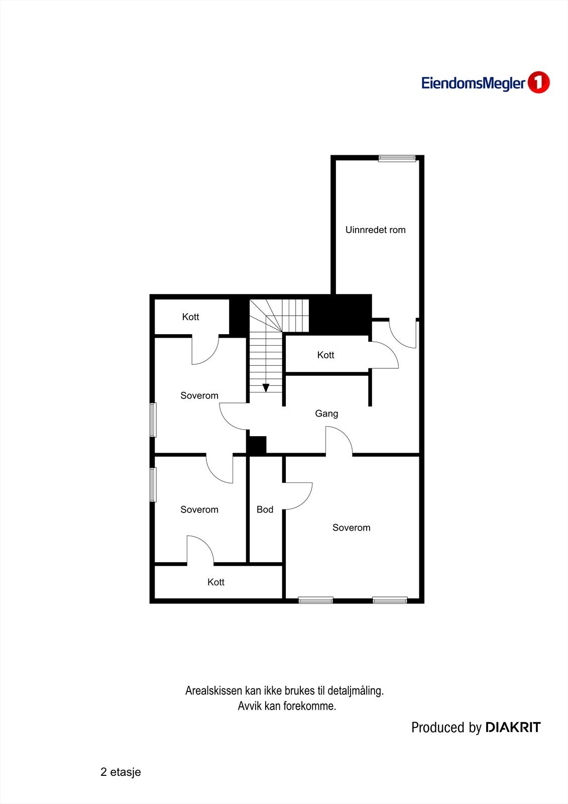 Planskisse 2.etasje Galleribilde