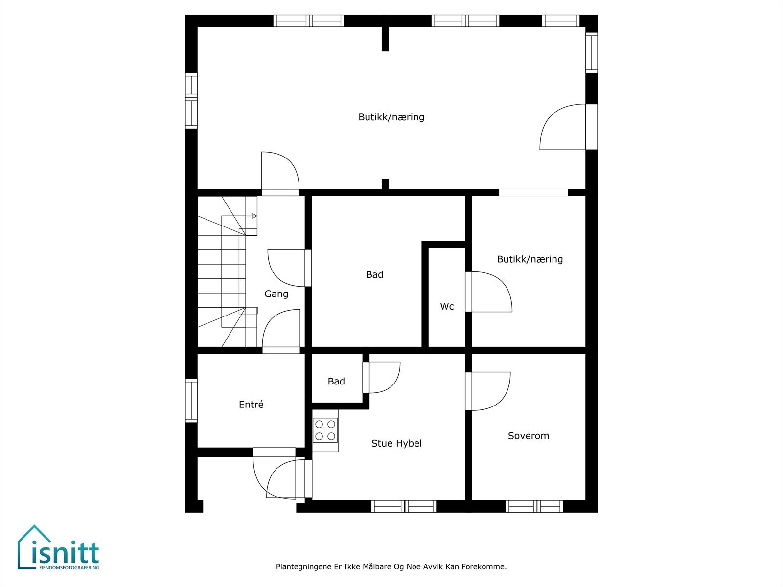 Plantegning 1.etg Galleribilde
