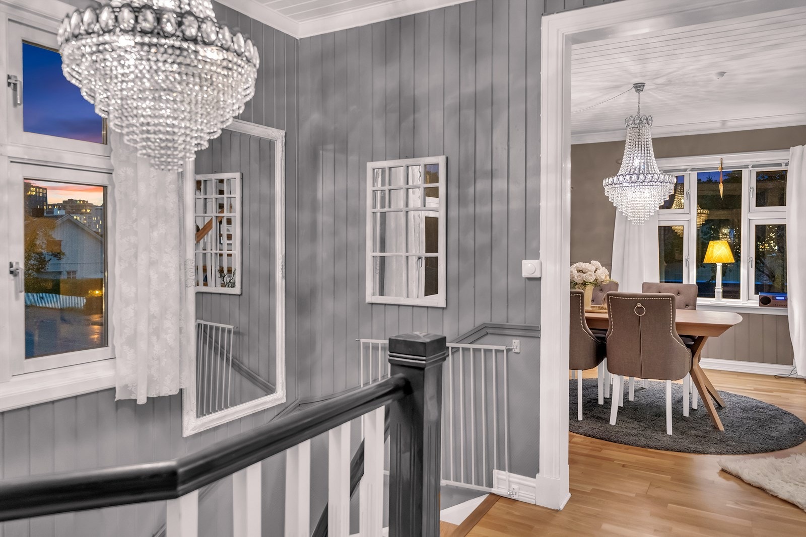 Originale detaljer er beholdt i boligen under oppussing. Galleribilde