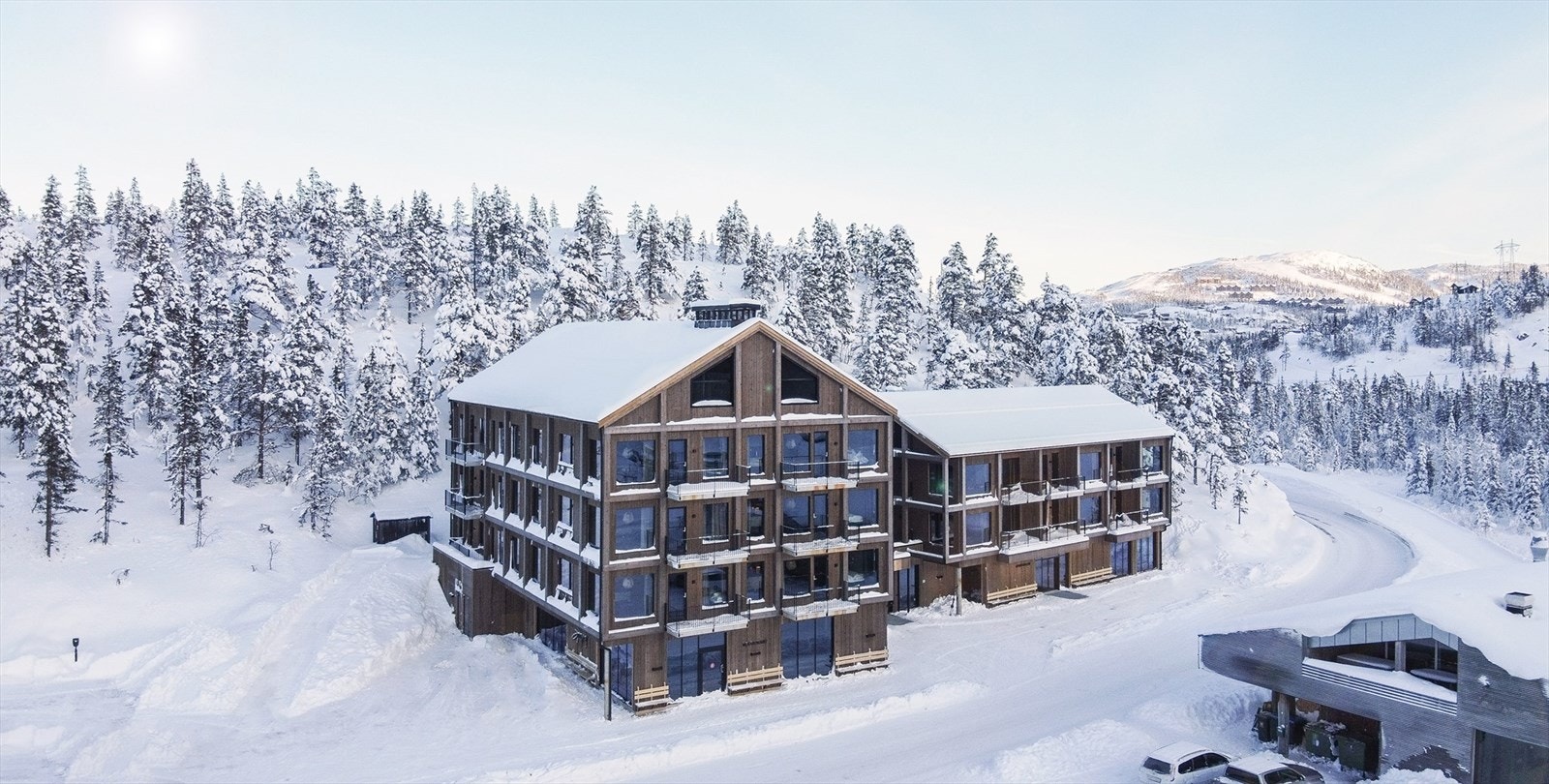 Gausta View leier ut rom ved Hovdestaul og Gaustatoppen Galleribilde