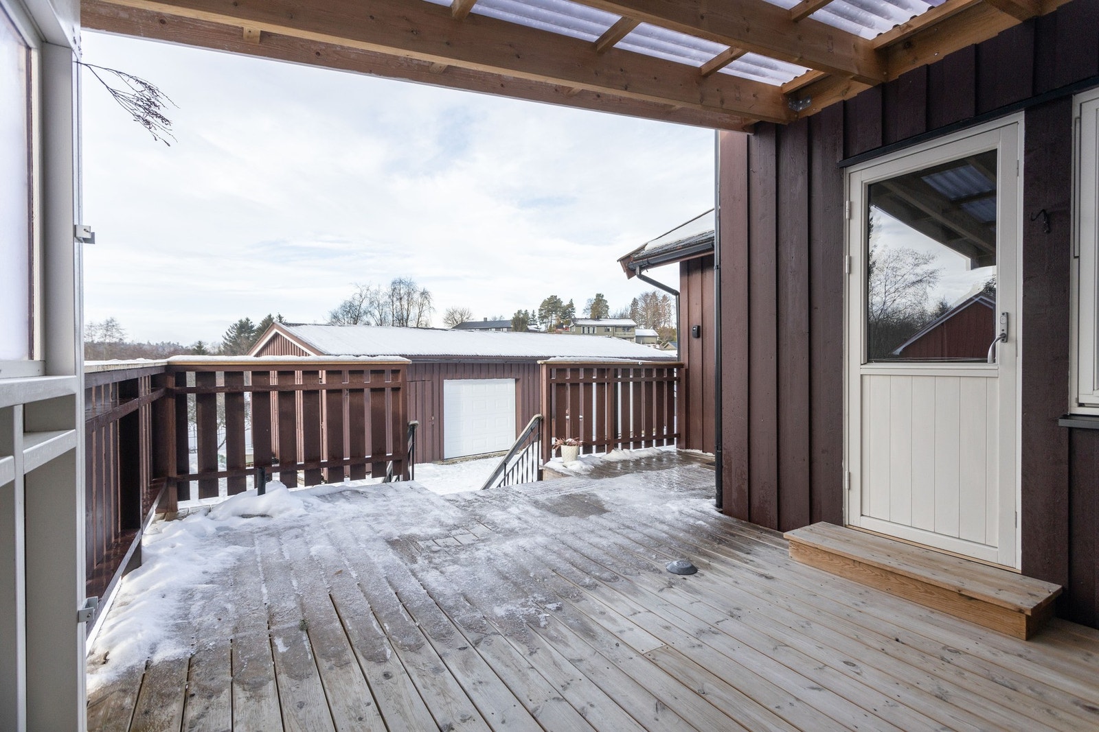 Terrassen er 23 kvm Galleribilde