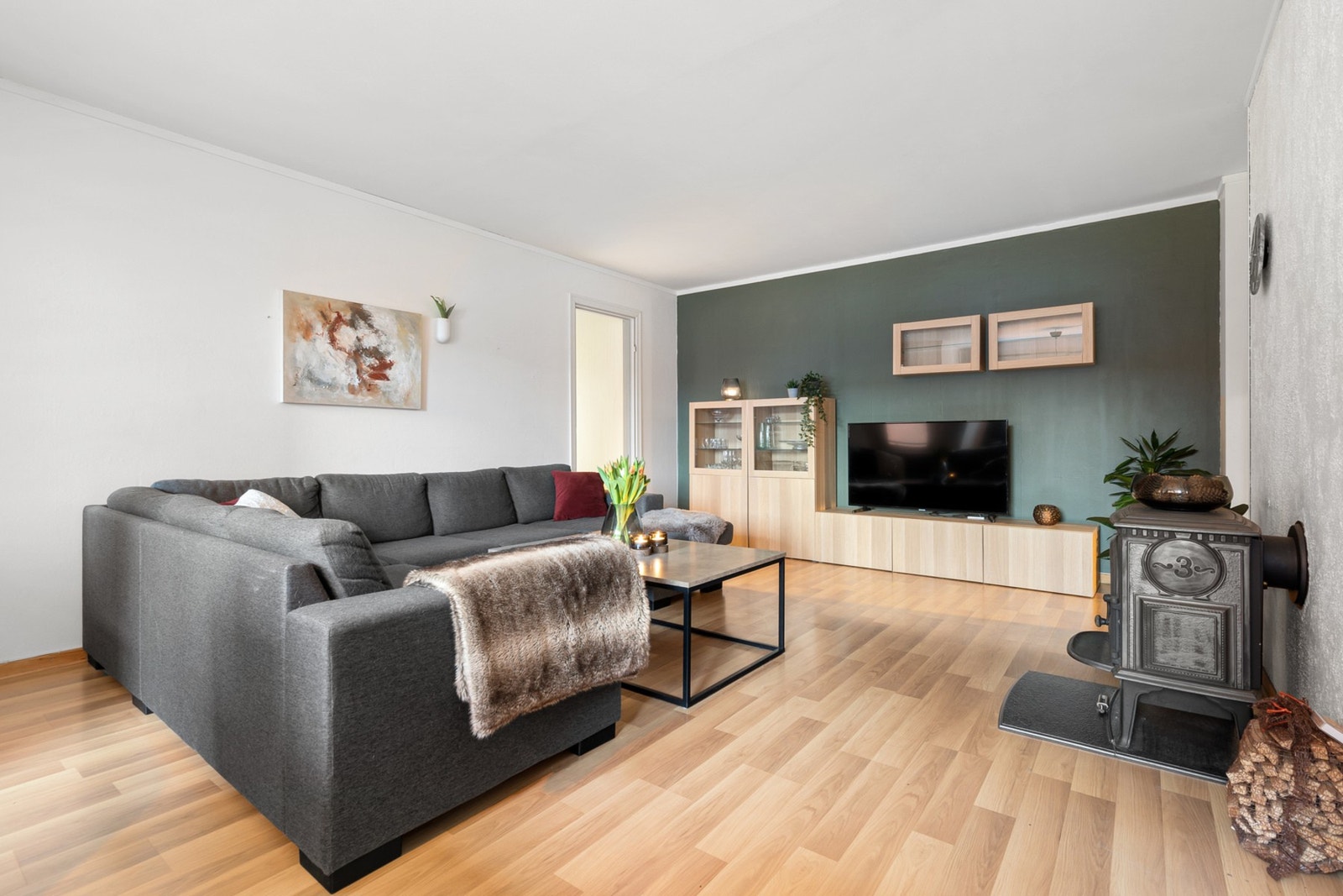 Flott 3-roms leilighet i et attraktivt boligområde på Eberg. Galleribilde