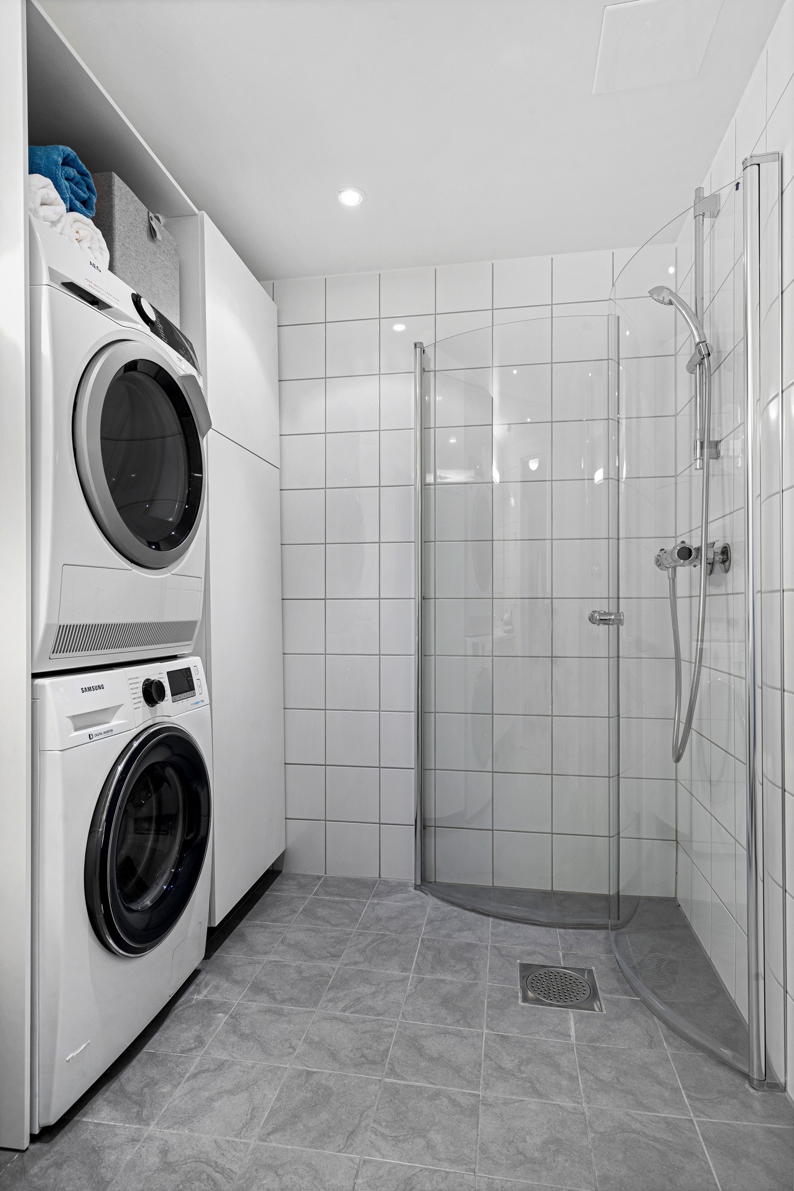 Praktisk vask/tørk nisje Galleribilde