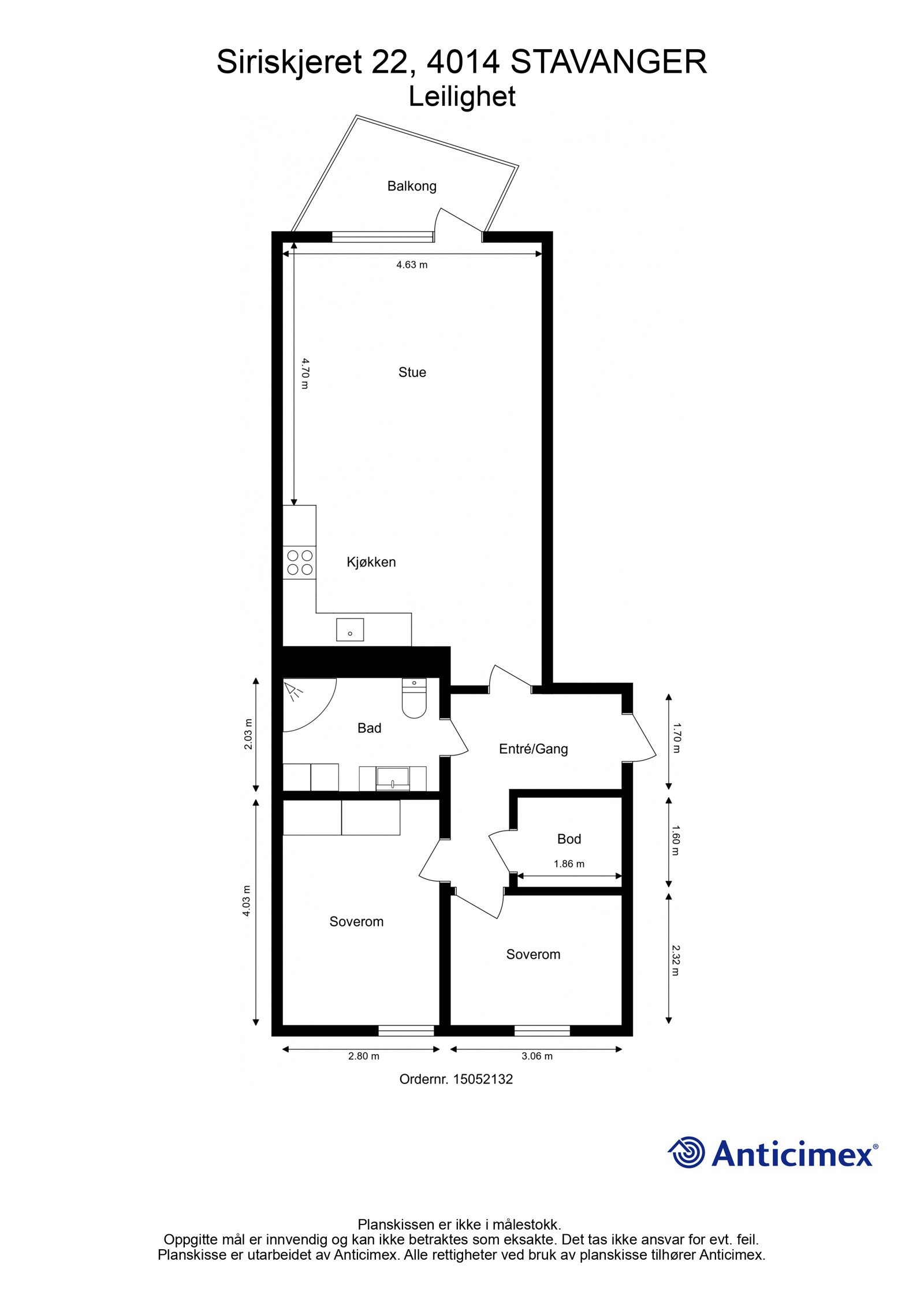 Plantegning | Siriskjeret 22 Galleribilde