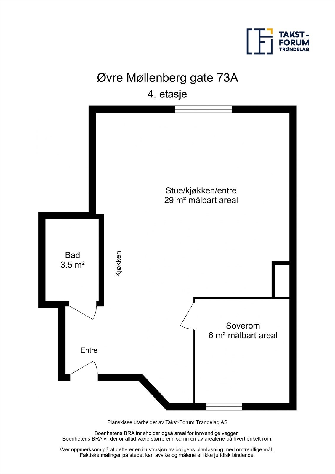 Planskisse 4. etasje Galleribilde