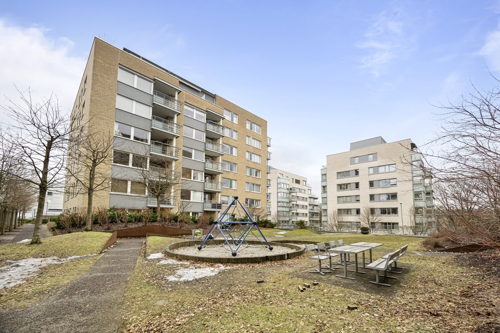 Borettslaget består av 100 andelsleiligheter. Galleribilde