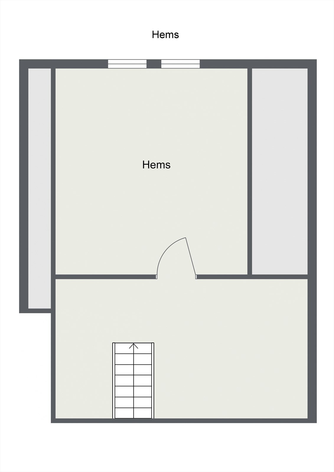 Plan loftsetasje Galleribilde