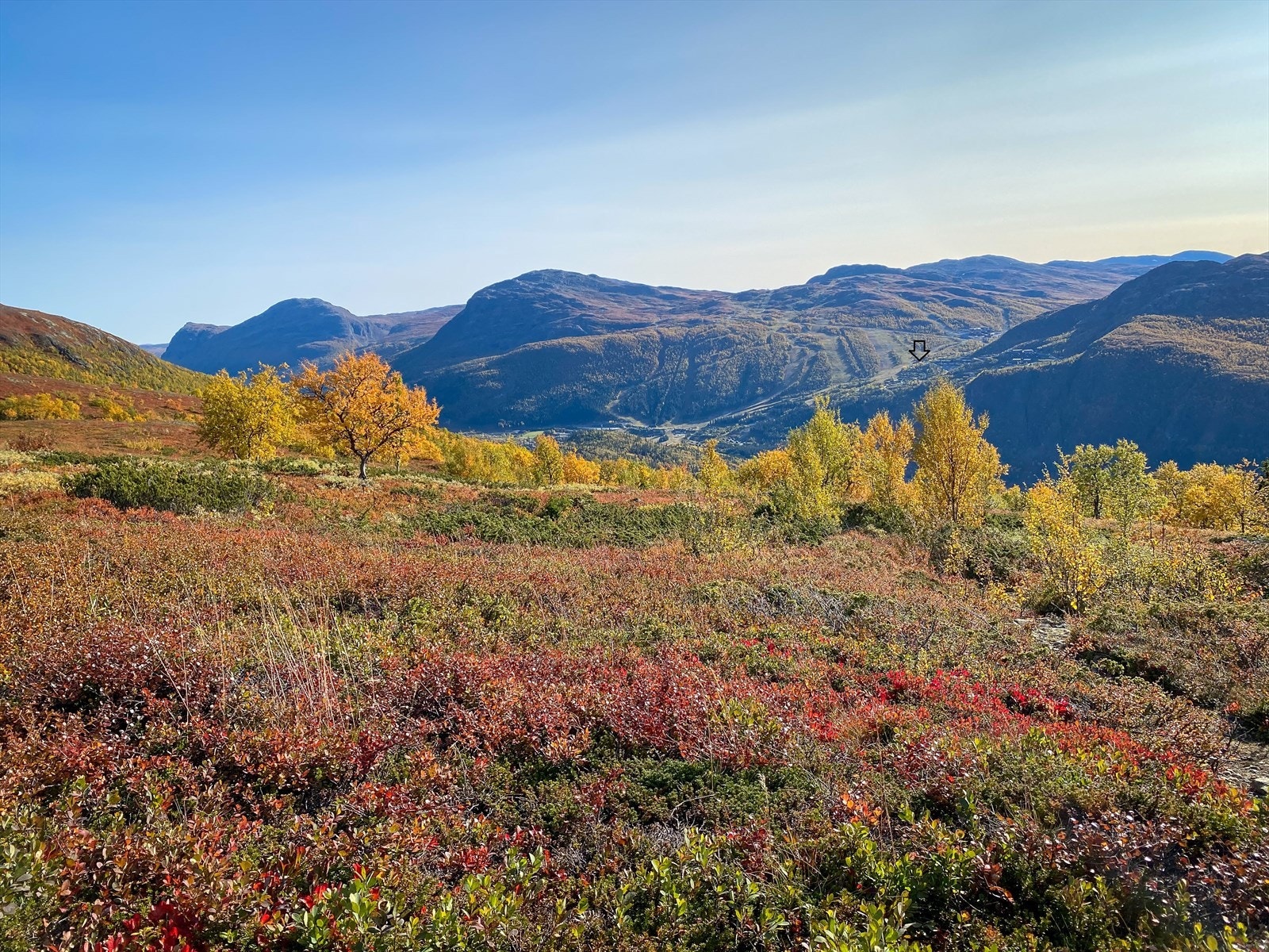 Fra nordsiden av dalen. Skutt fra Trøimsbotten. Bilde: Christoffer Bjerkan Galleribilde
