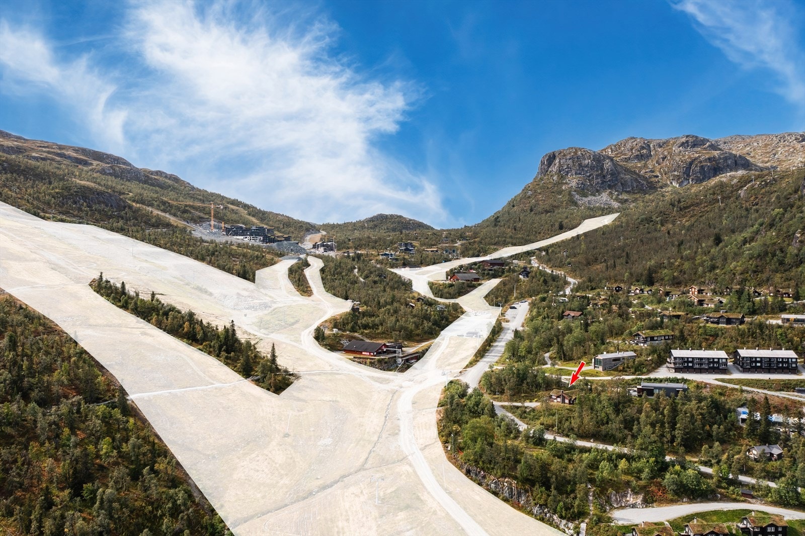 Nydelig beliggenhet i Skisenteret ved Holleskardsløypa Galleribilde