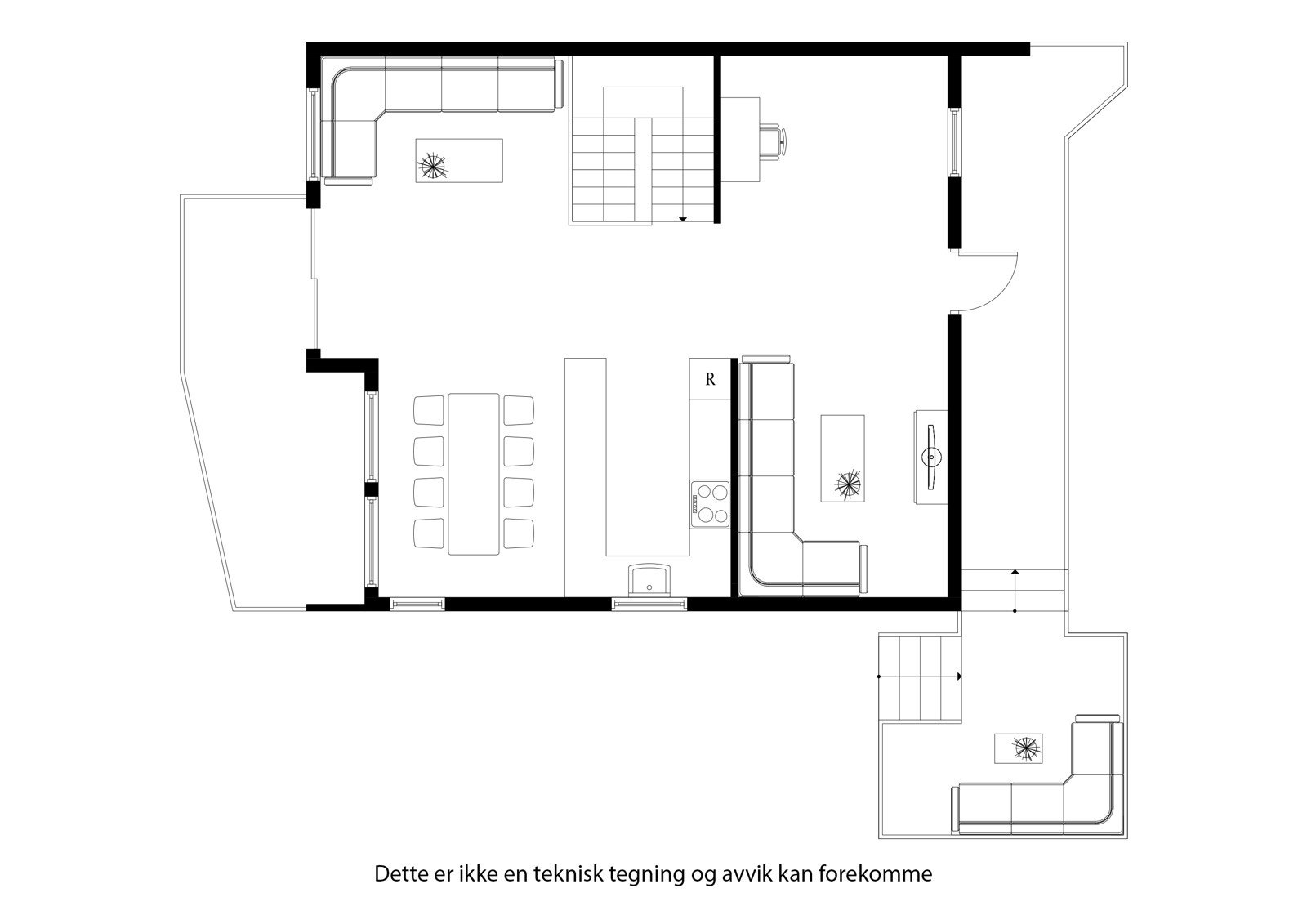 Plantegning 2. etg Galleribilde