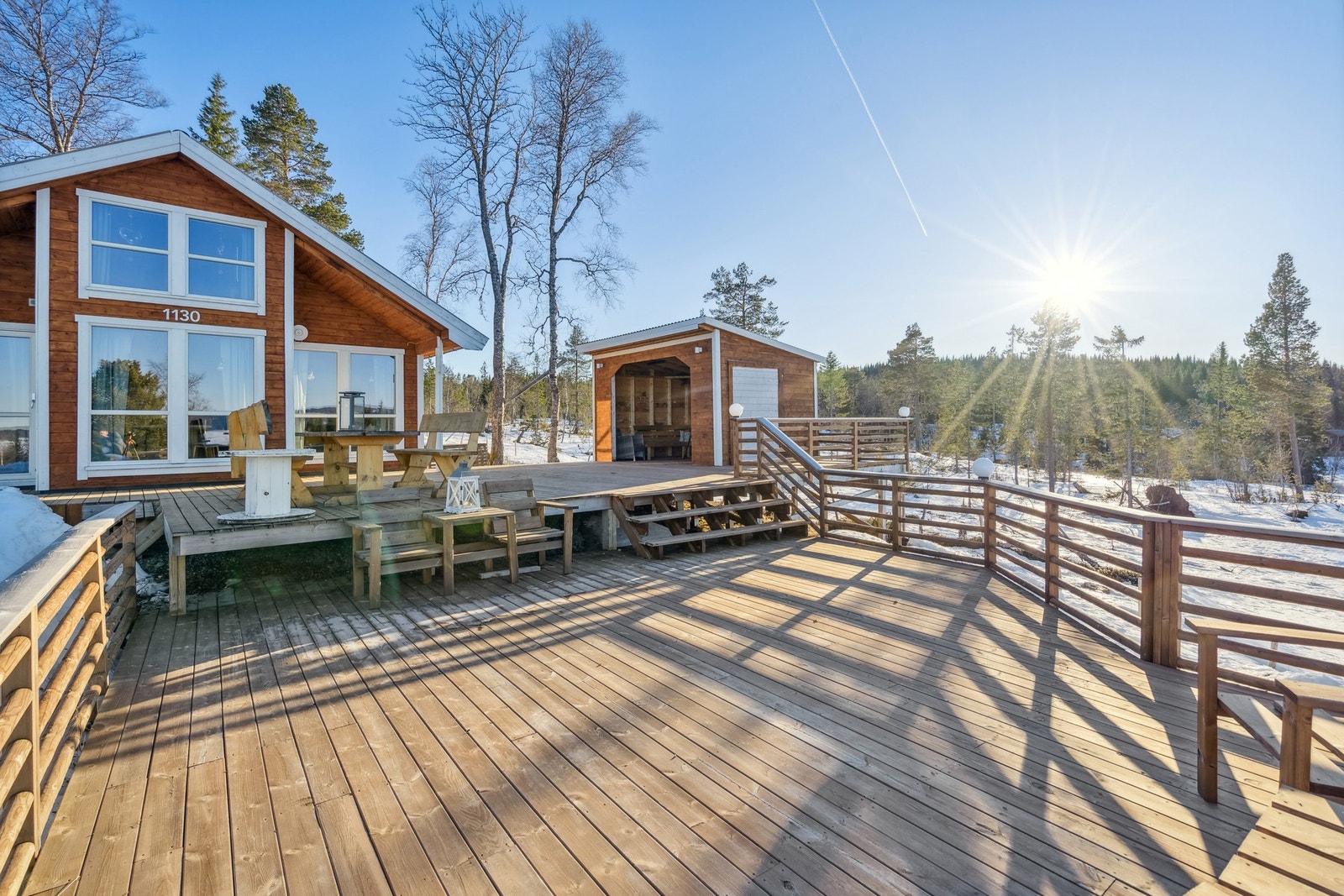 Eiendommen nyter gode solforhold. Galleribilde