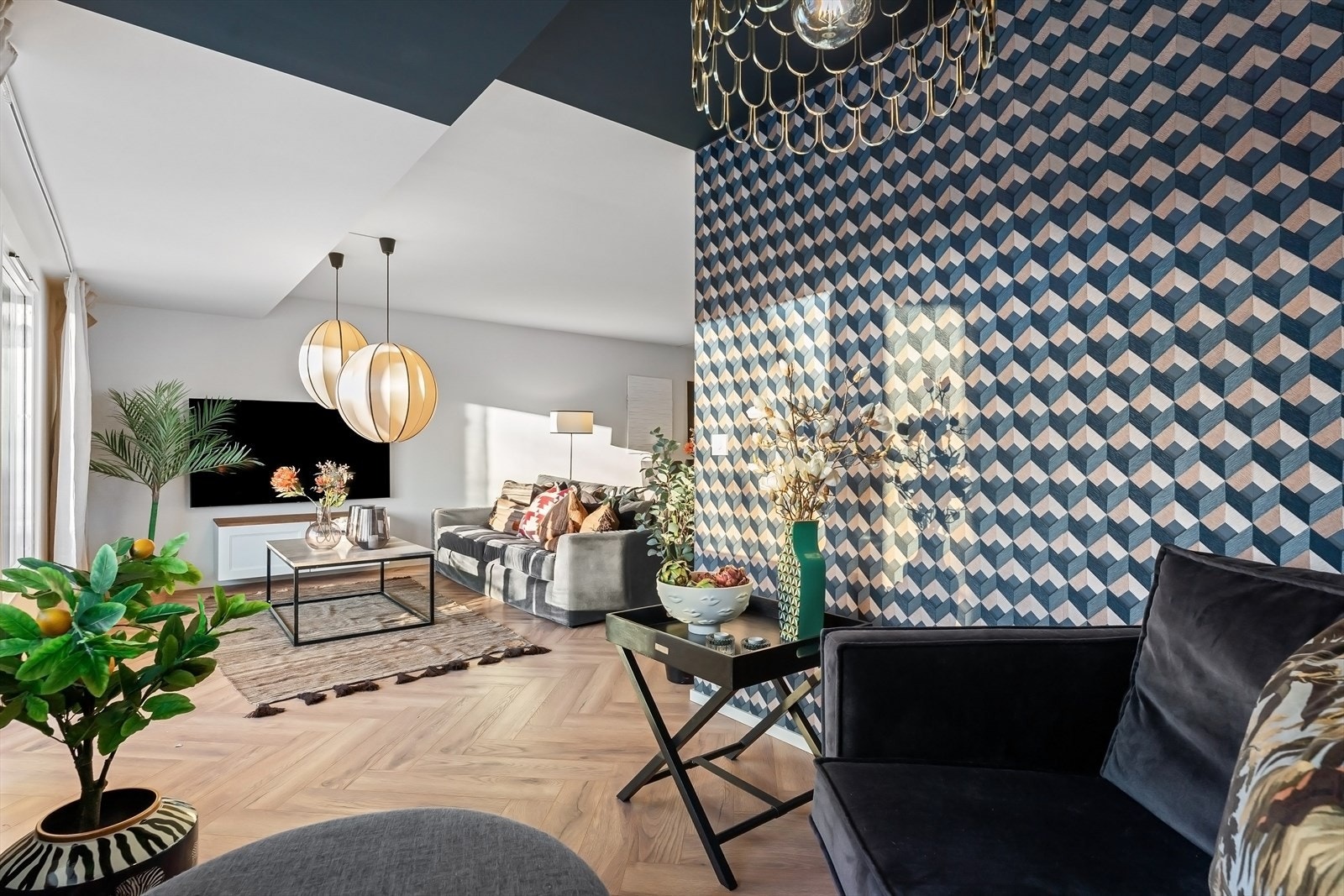 Koselig krok hvor man kan nyte en god bok eller en kopp kaffe - Lounge kan også gjøres om til soverom 4 Galleribilde