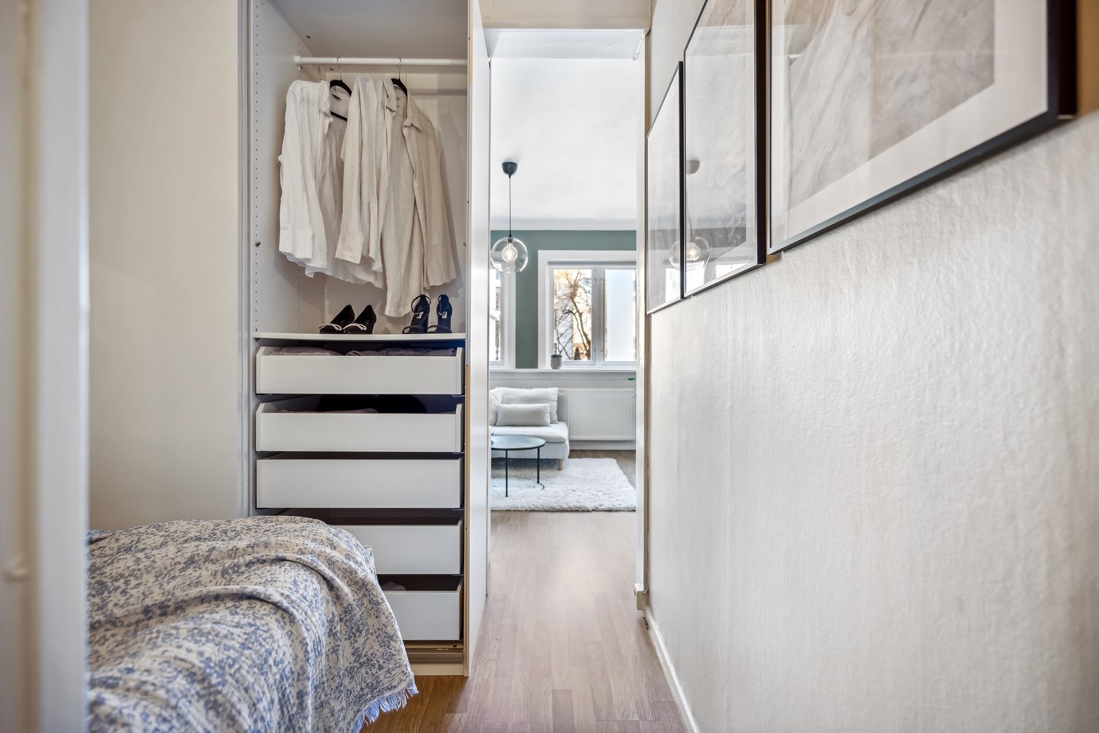 Adkomst til alkoven fra entréen. Galleribilde