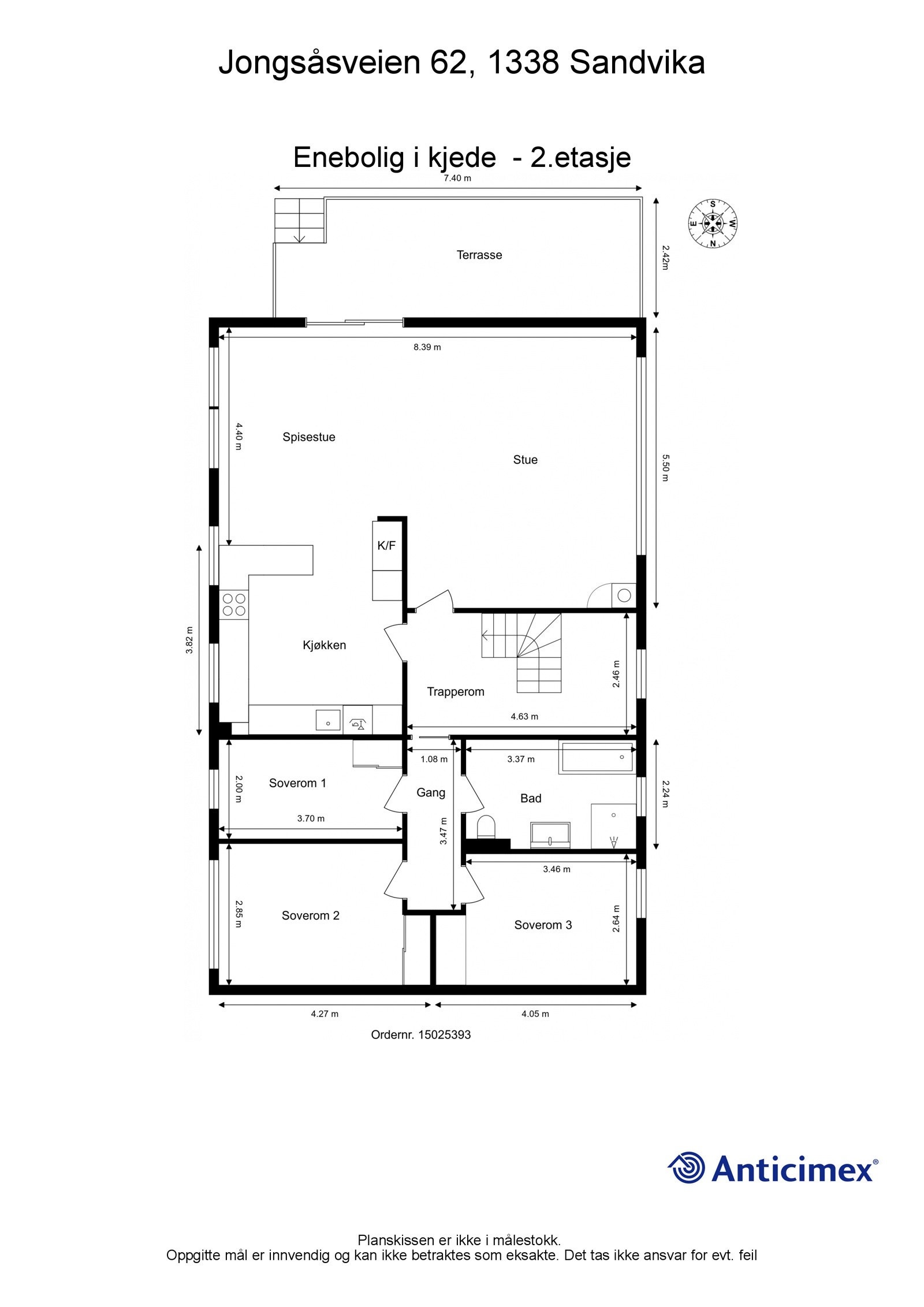 Plantegning 2 etg. Galleribilde