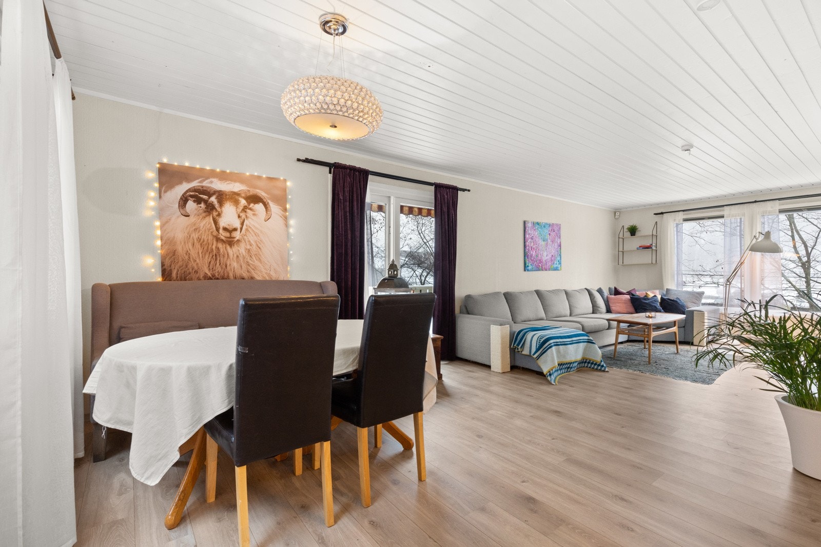 Her er det plass til langbord for hele familien. Galleribilde