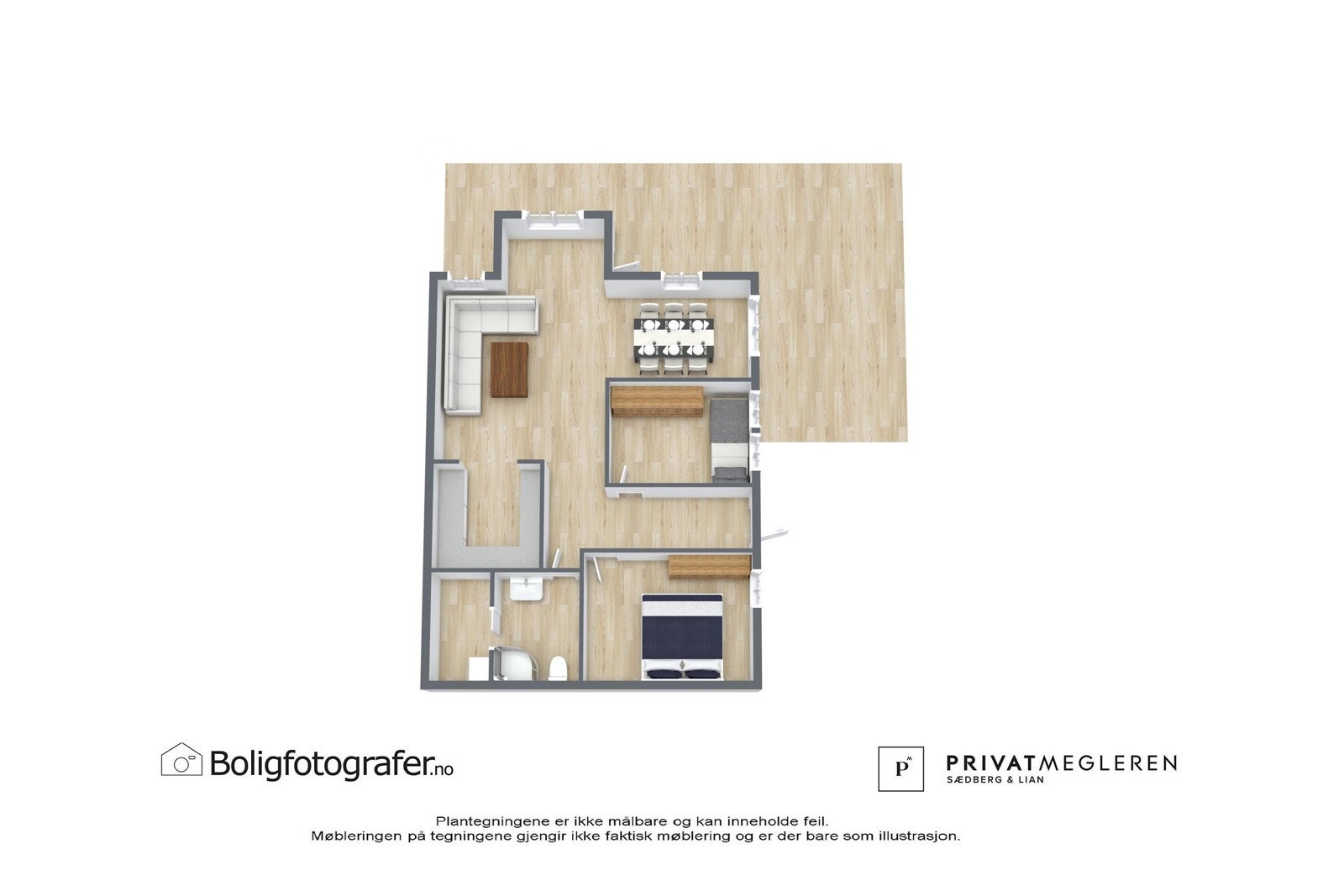 Plantegning 1. etasje - ikke målsatt, kun en illustrasjon. Galleribilde