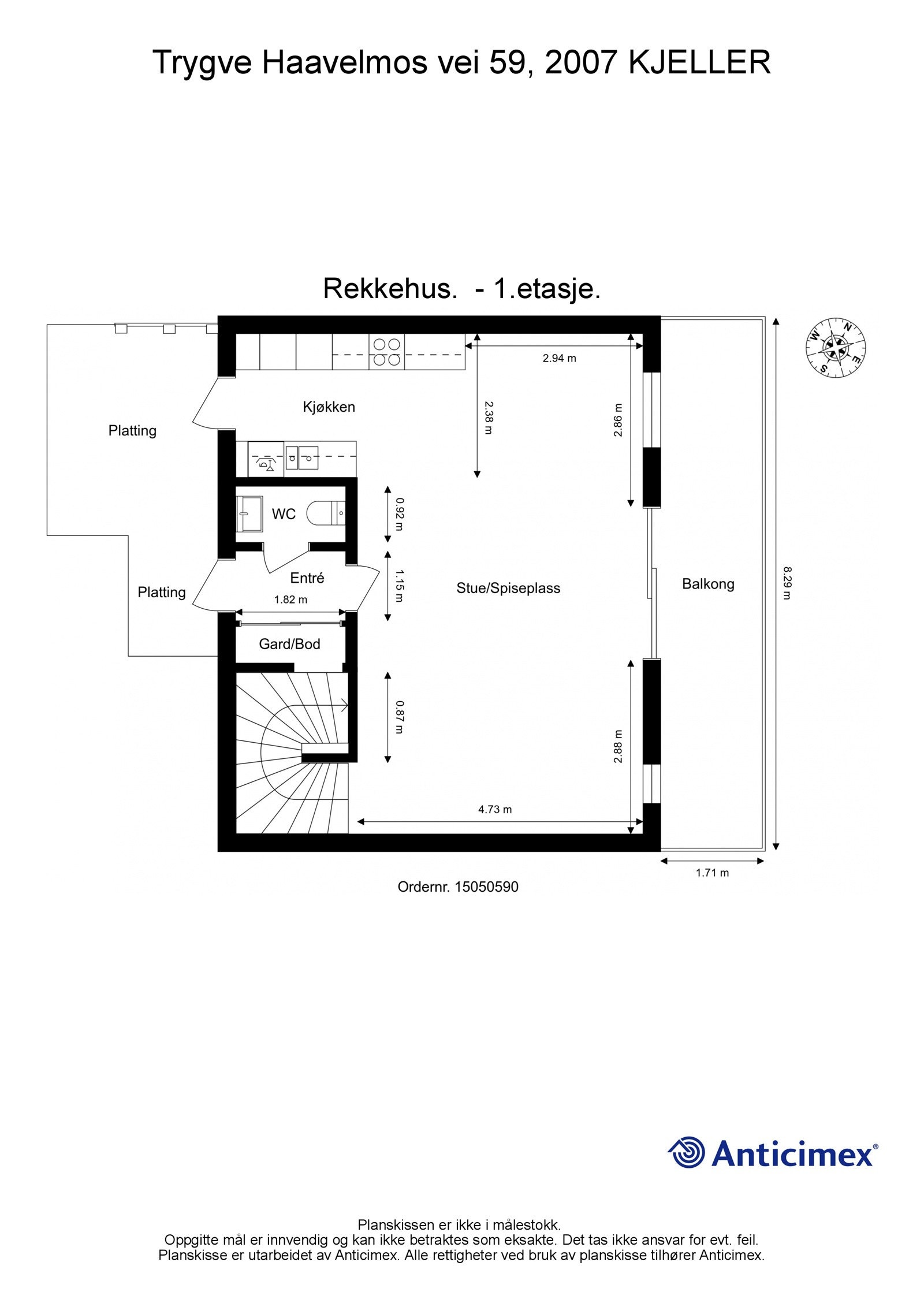 Plantegning - 1. etasje Galleribilde