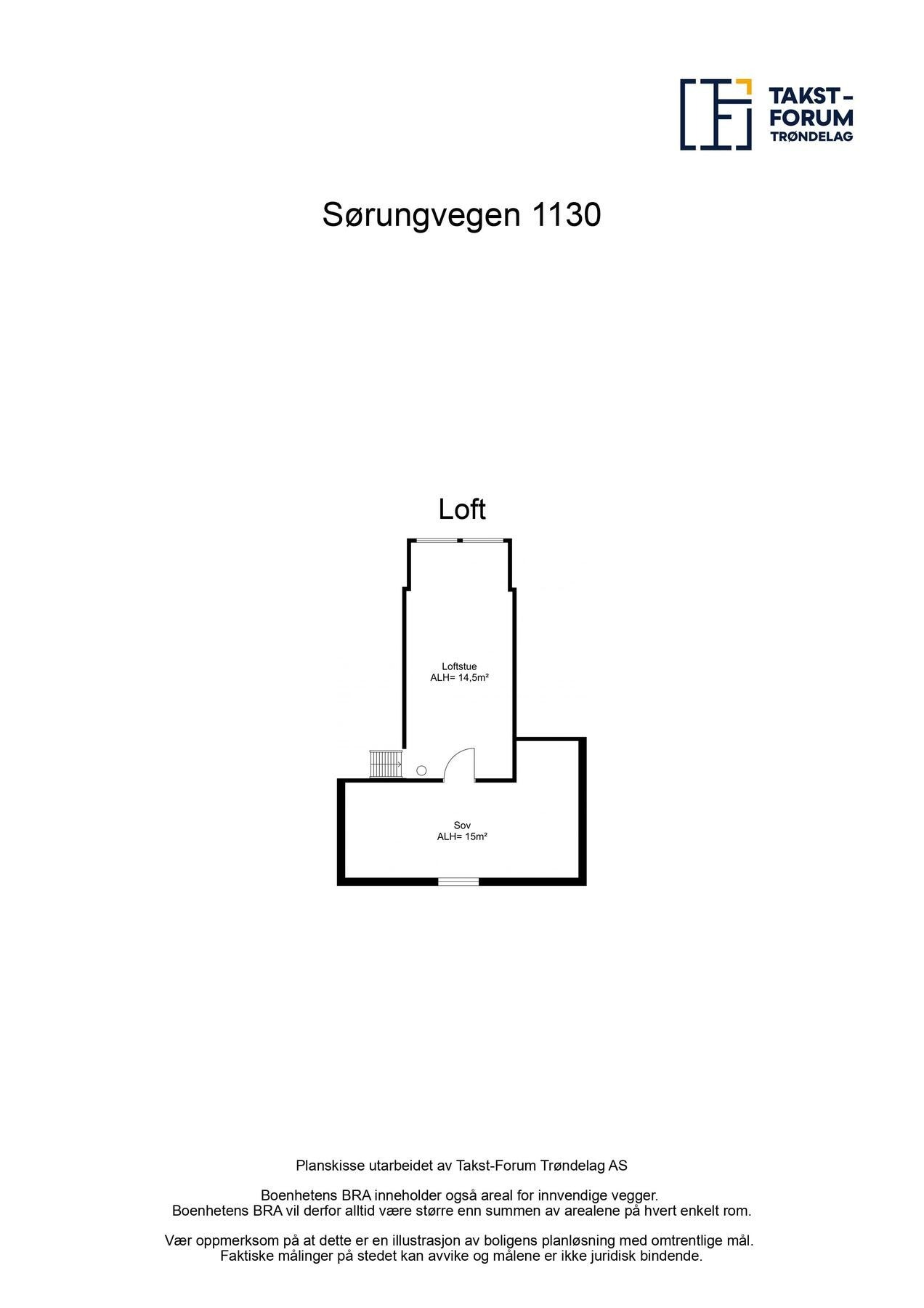 Plantegning loft Galleribilde