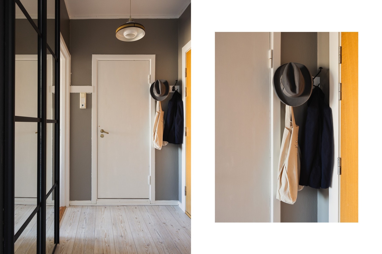 Entré med romslig areal. Galleribilde