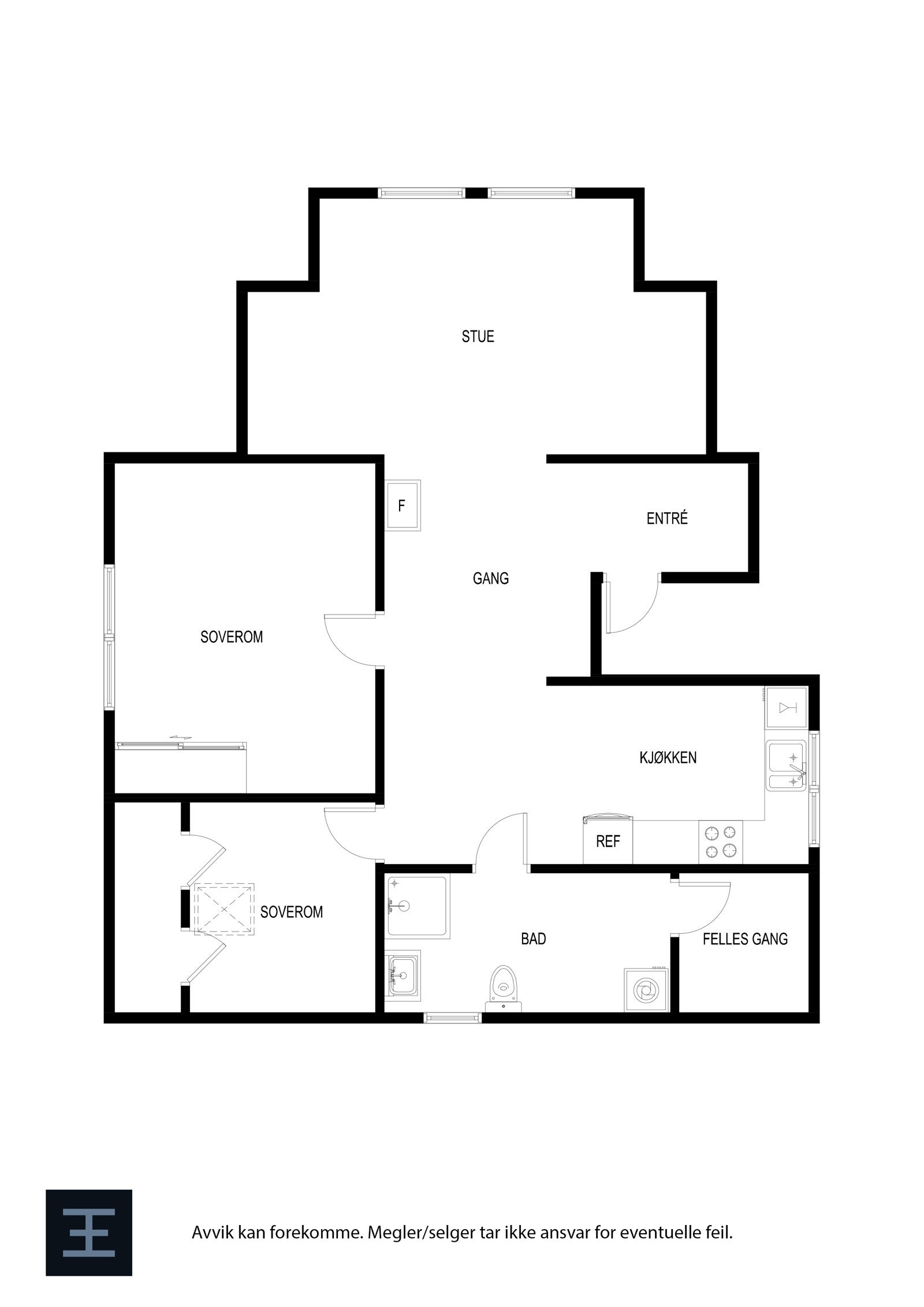 Plantegning | Muségata 76 Galleribilde