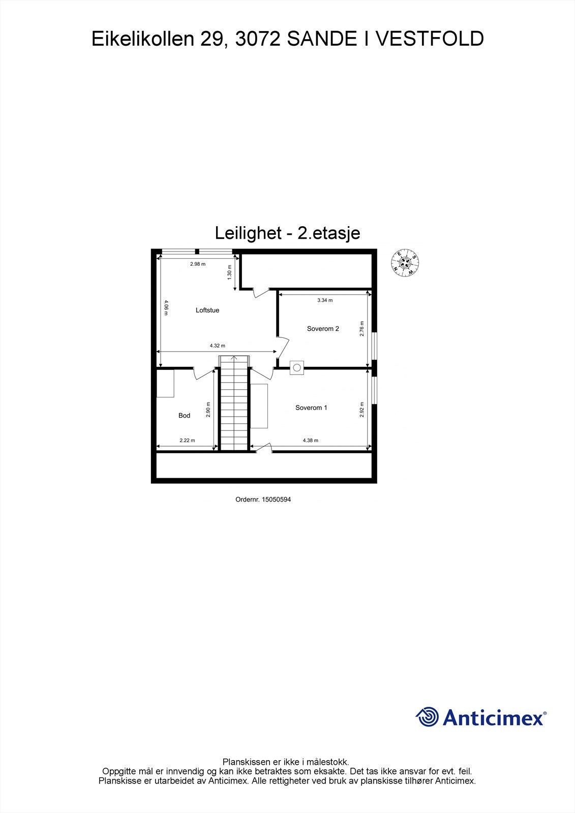 Plantegning 2. etasje Galleribilde
