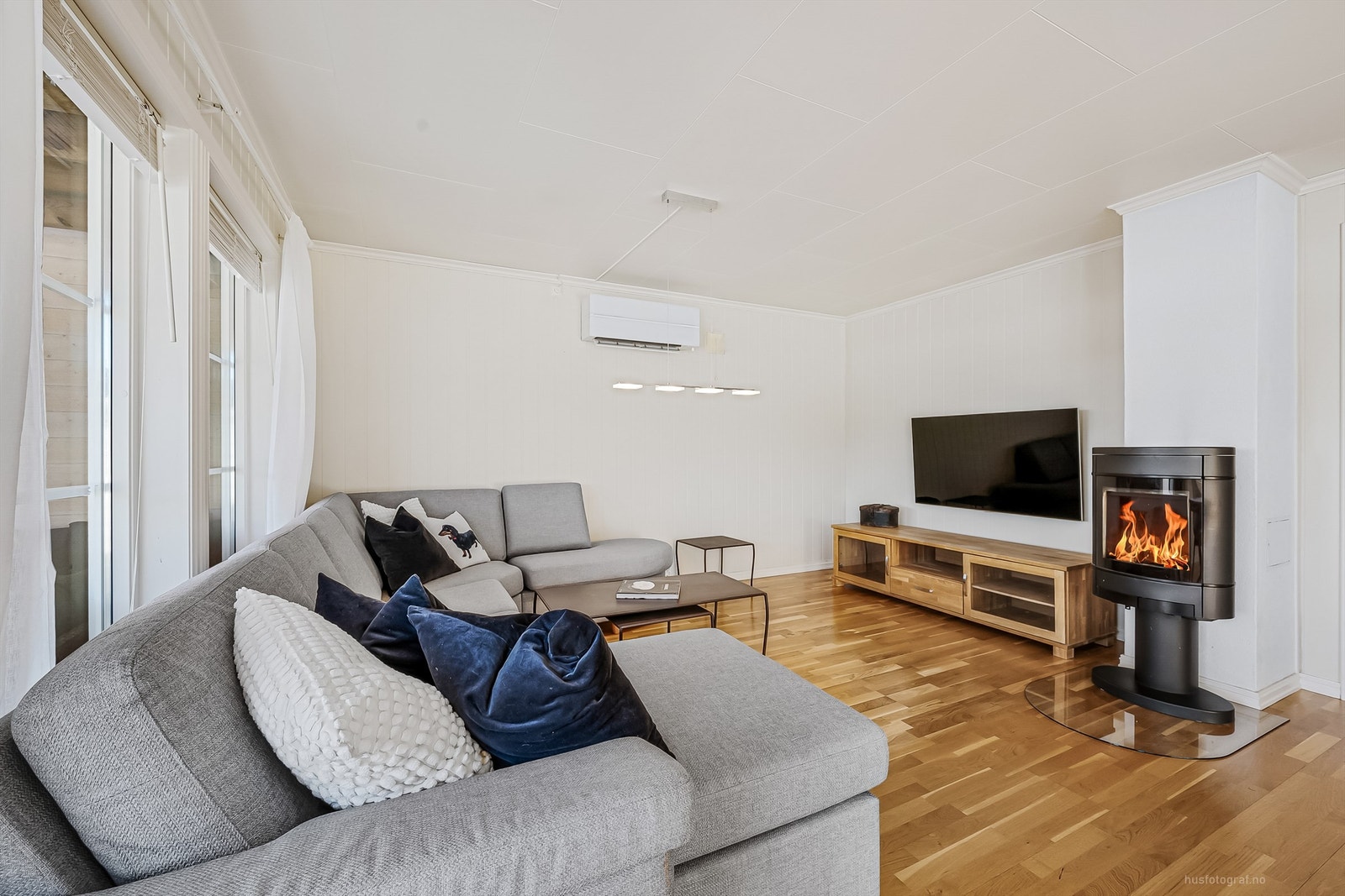 Mitsubishi varmepumpe på vegg (utført service i 2021) Galleribilde