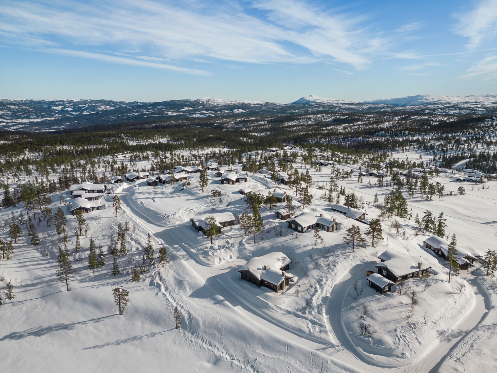 Nabolaget sett ovenfra. Populært kalt "Drømmekollen" Galleribilde