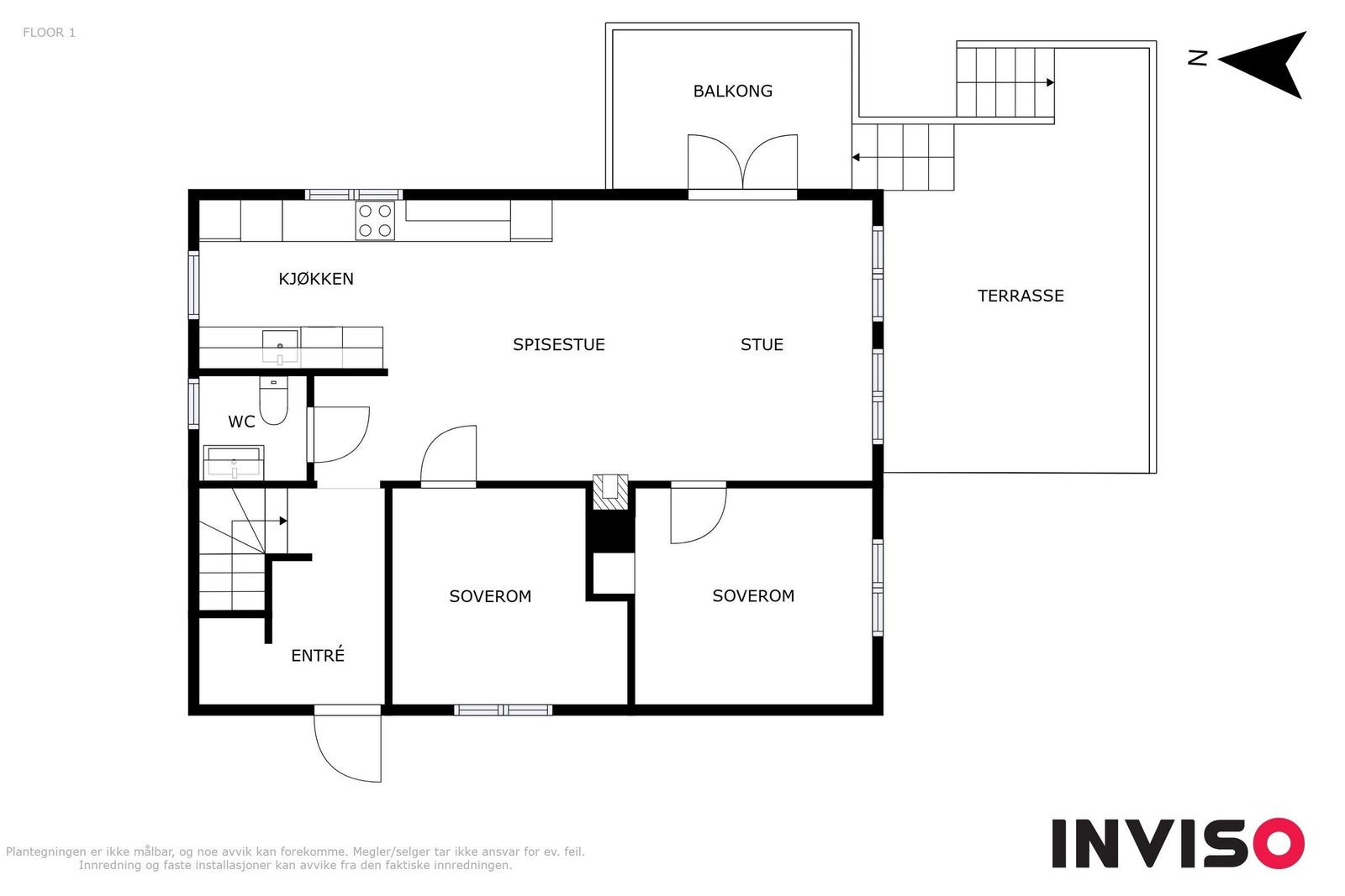 Plantegning 1. etasje. Galleribilde