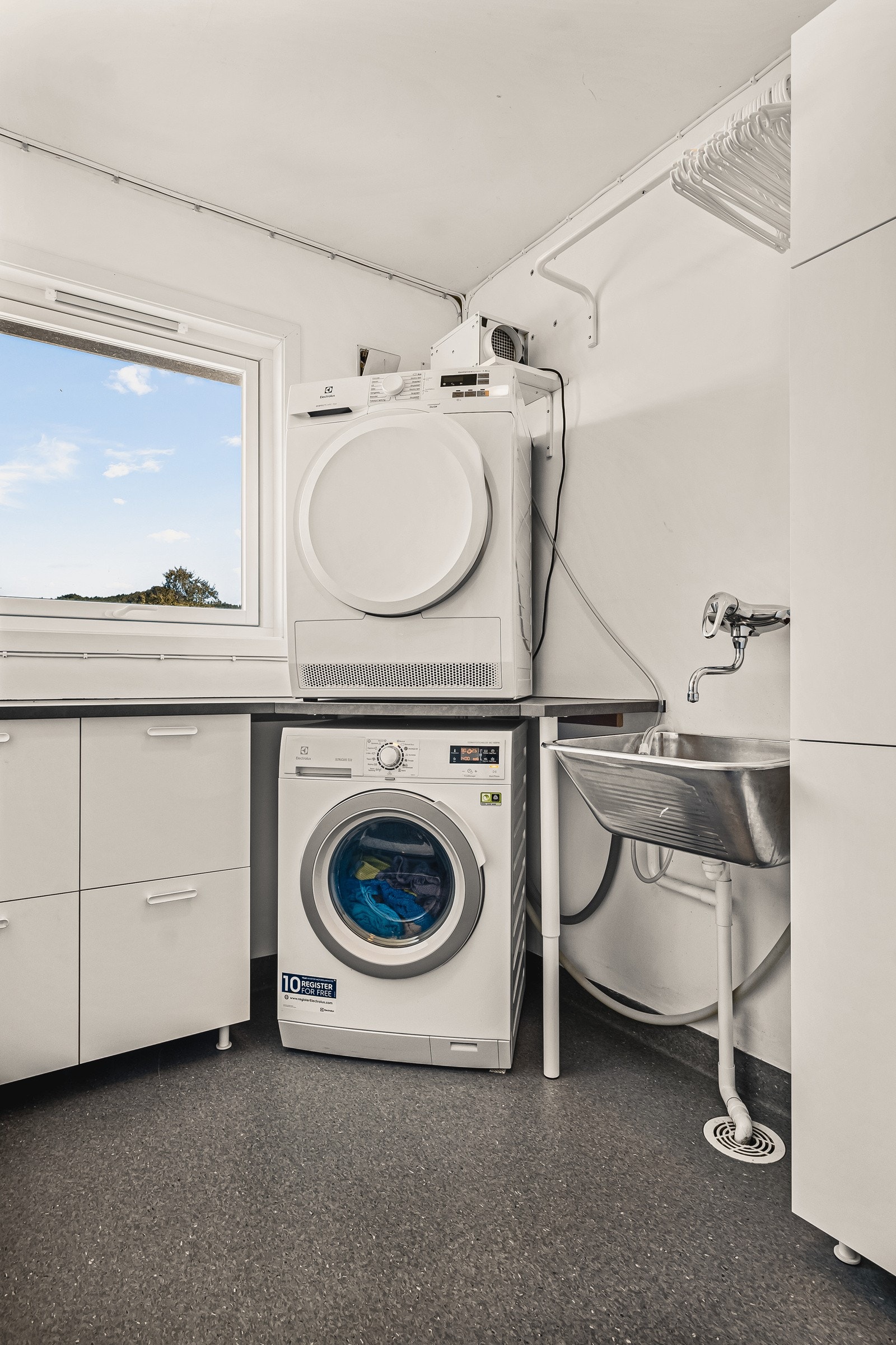 Praktisk vaskerom. Galleribilde