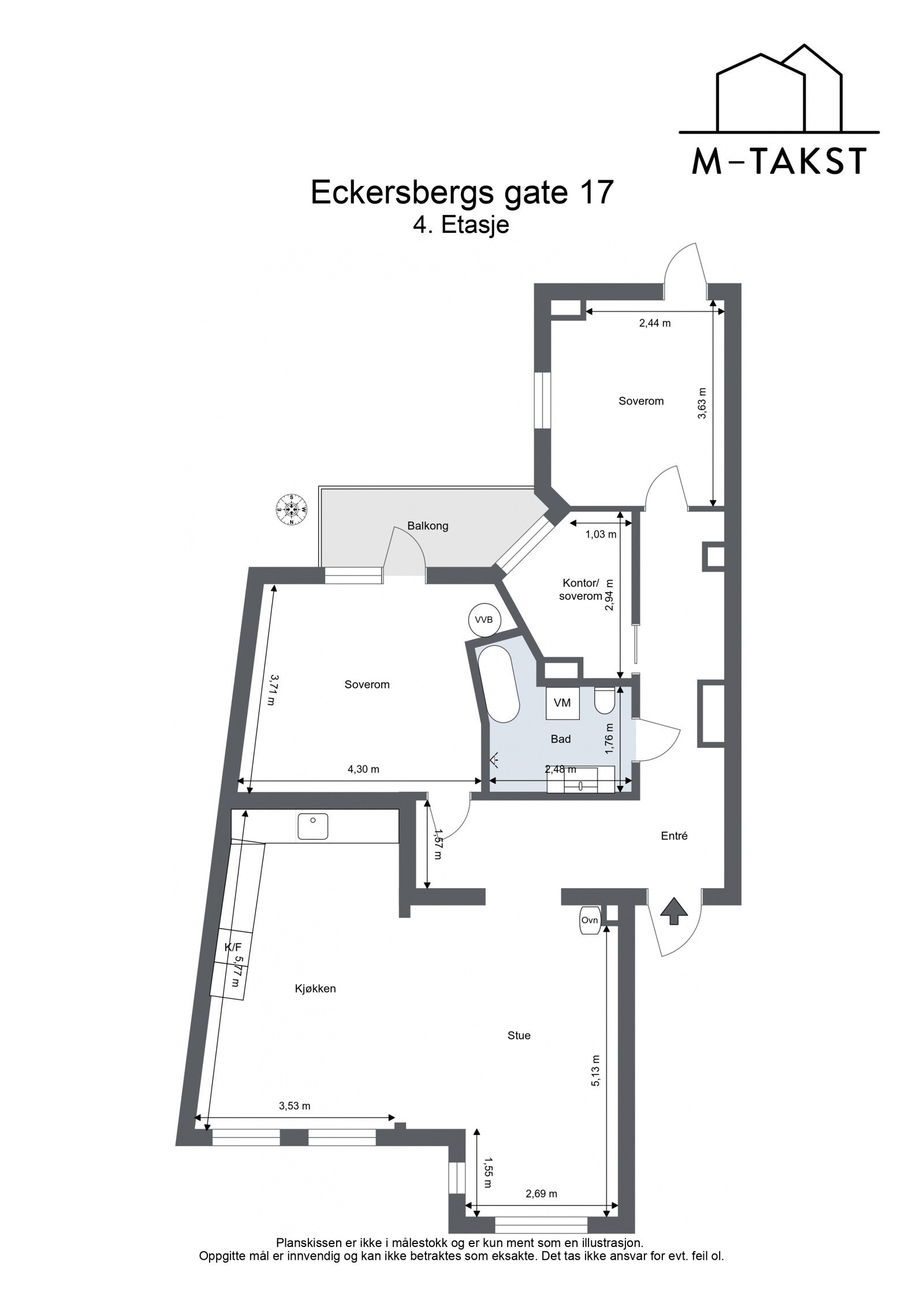 Eckersbergs gate 17 - 4. Etasje Galleribilde