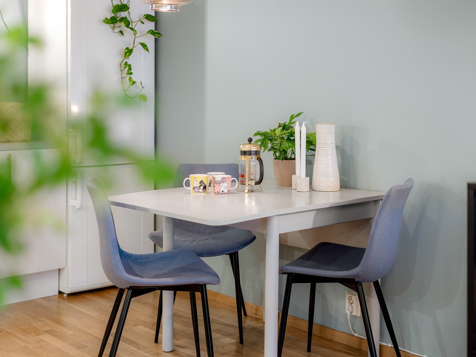 Det er IN-ordning på fellesgjelden. Dvs at innfrir du hele fellesgjelden på leiligheten blir husleien kr. 8.825,- lavere pr. mnd. Galleribilde