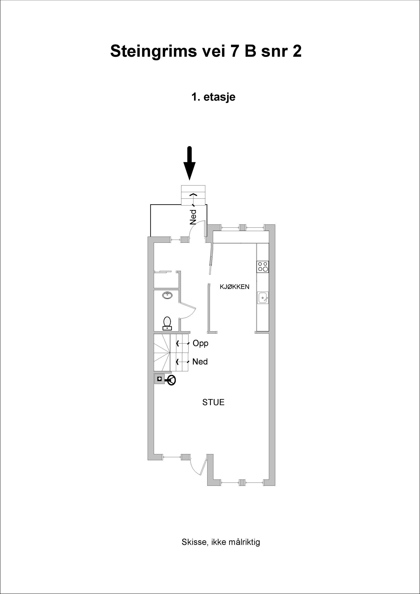 Planskisse 1. Etasje Galleribilde