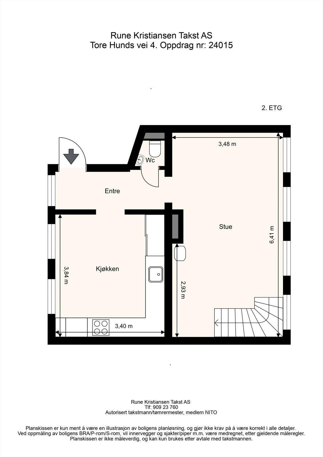 2. Etasje har en smart og effektiv planløsning for både hverdagsbruk og fest. Galleribilde