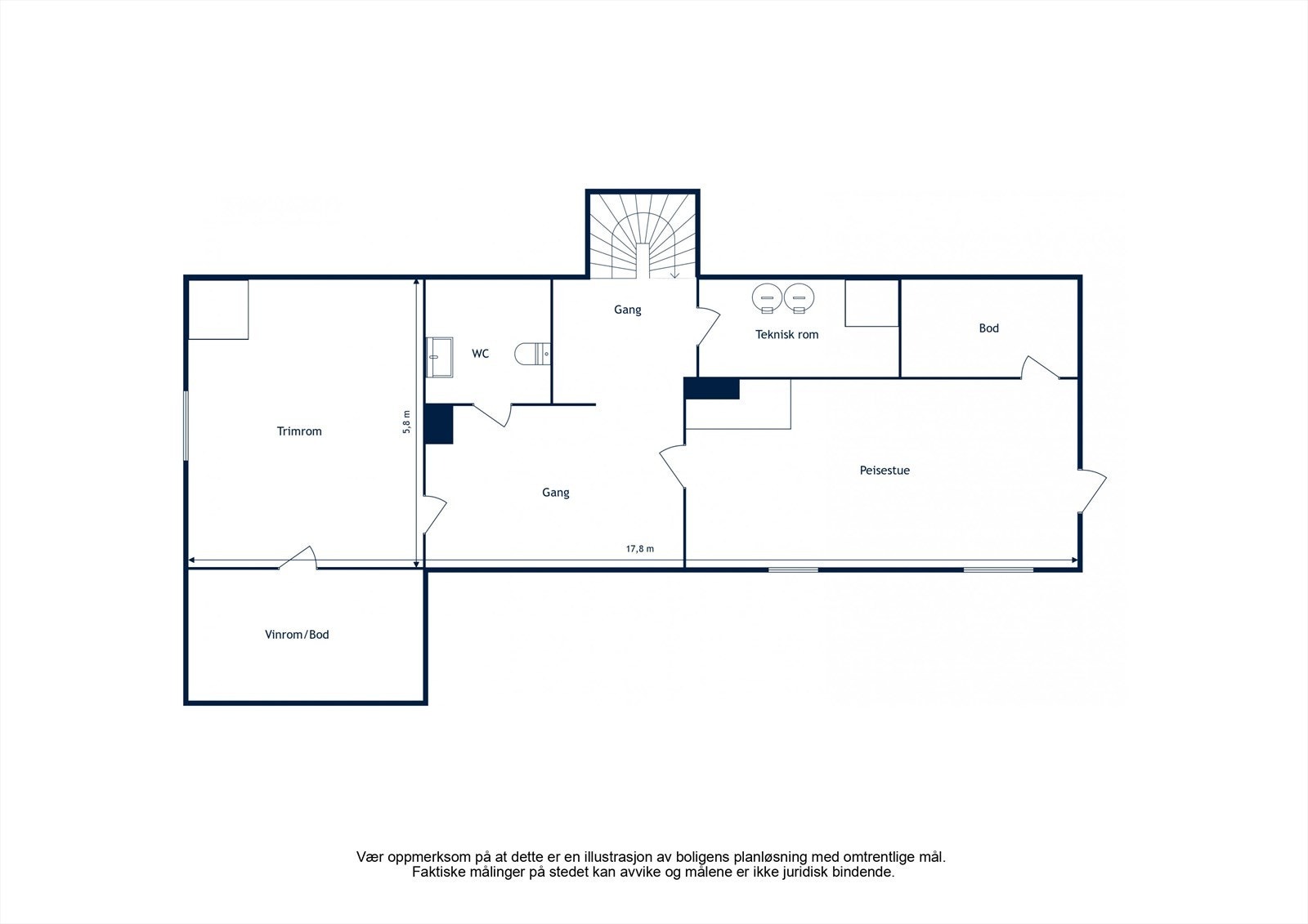 Plantegning kjeller Galleribilde