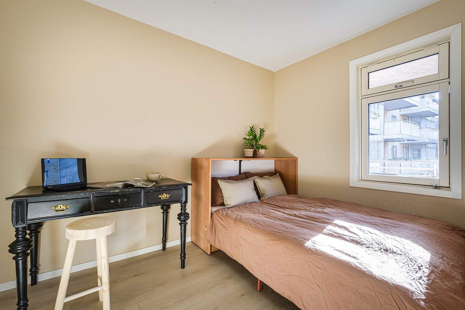 I dag innredet som gjesterom og kontor. Galleribilde