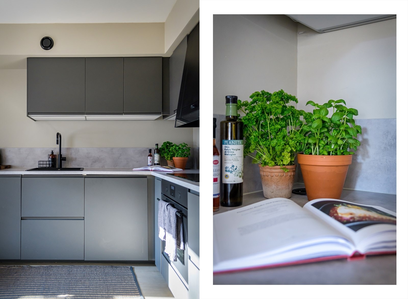 I 2022 byttet eier ventilasjonsagregatet til leiligheten, og dette er en kombinert kjøkkenhette og ventilasjonsaggregat. Galleribilde