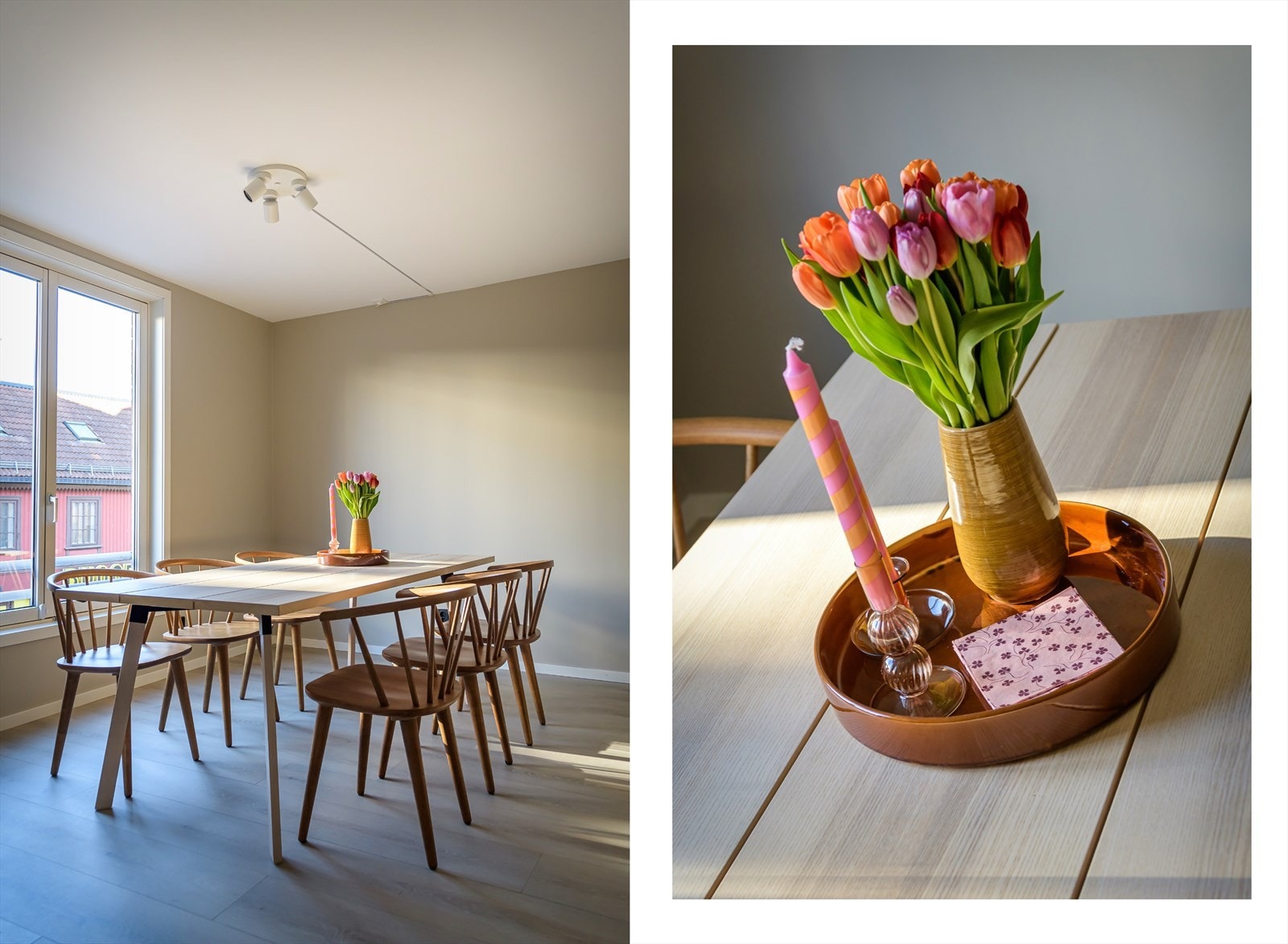 Her er det vannbåren varme i alle gulv noe som gir en behagelig følelse. Gulvet er laminat og lagt nytt i 2022. Galleribilde