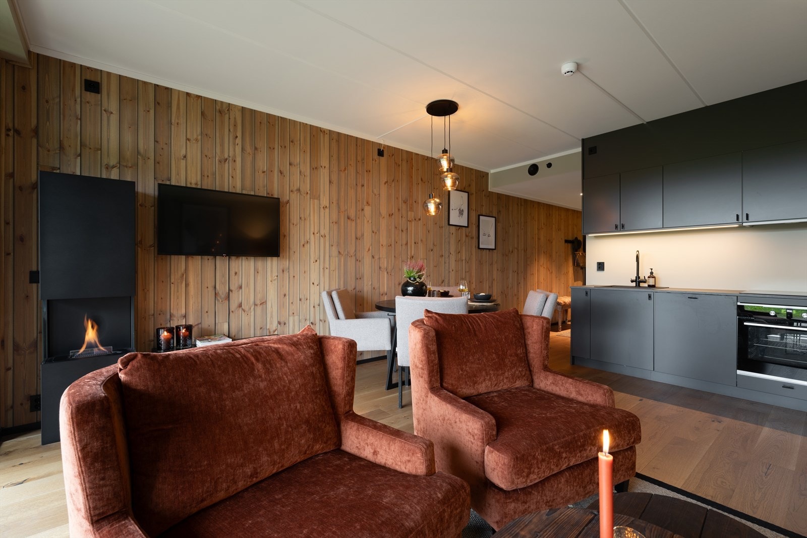 Stue/spisestue Galleribilde