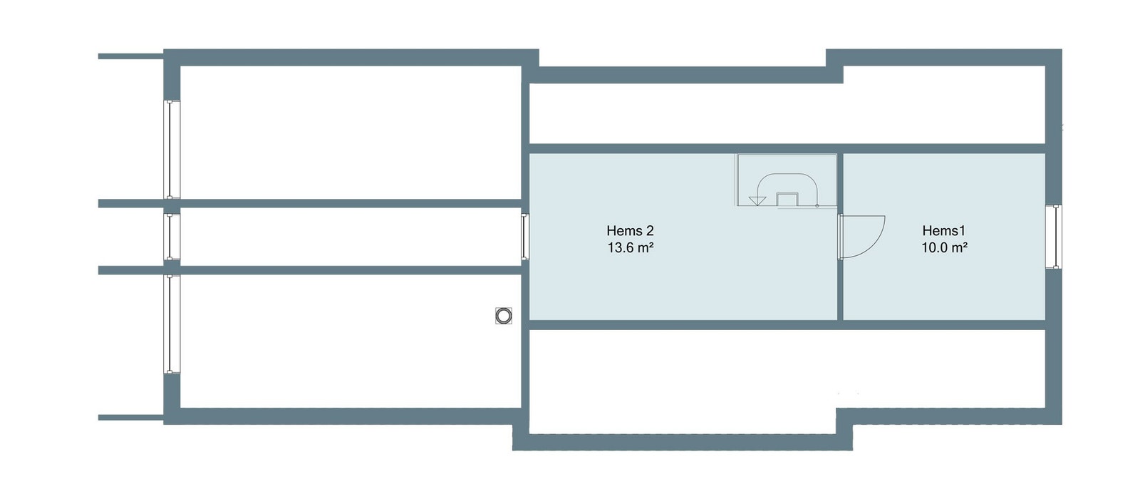 Plan loft hyttetype Aasebu Galleribilde