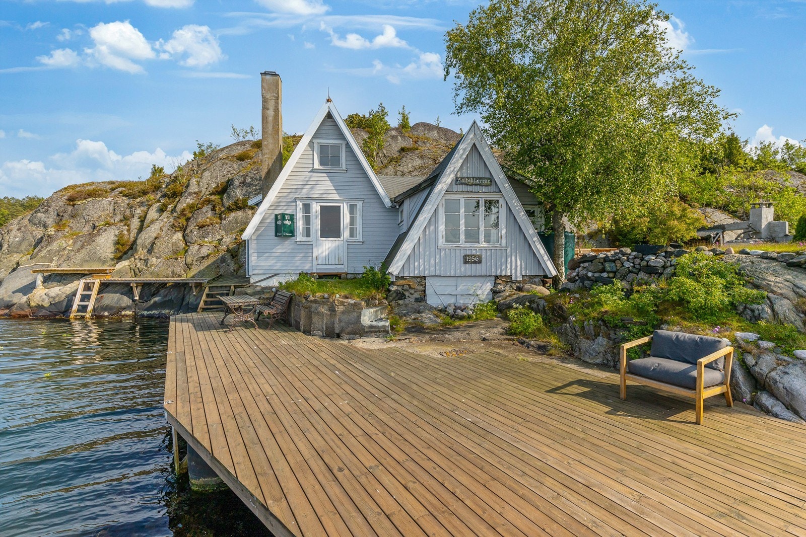 Det er god dybde ved brygga. Galleribilde