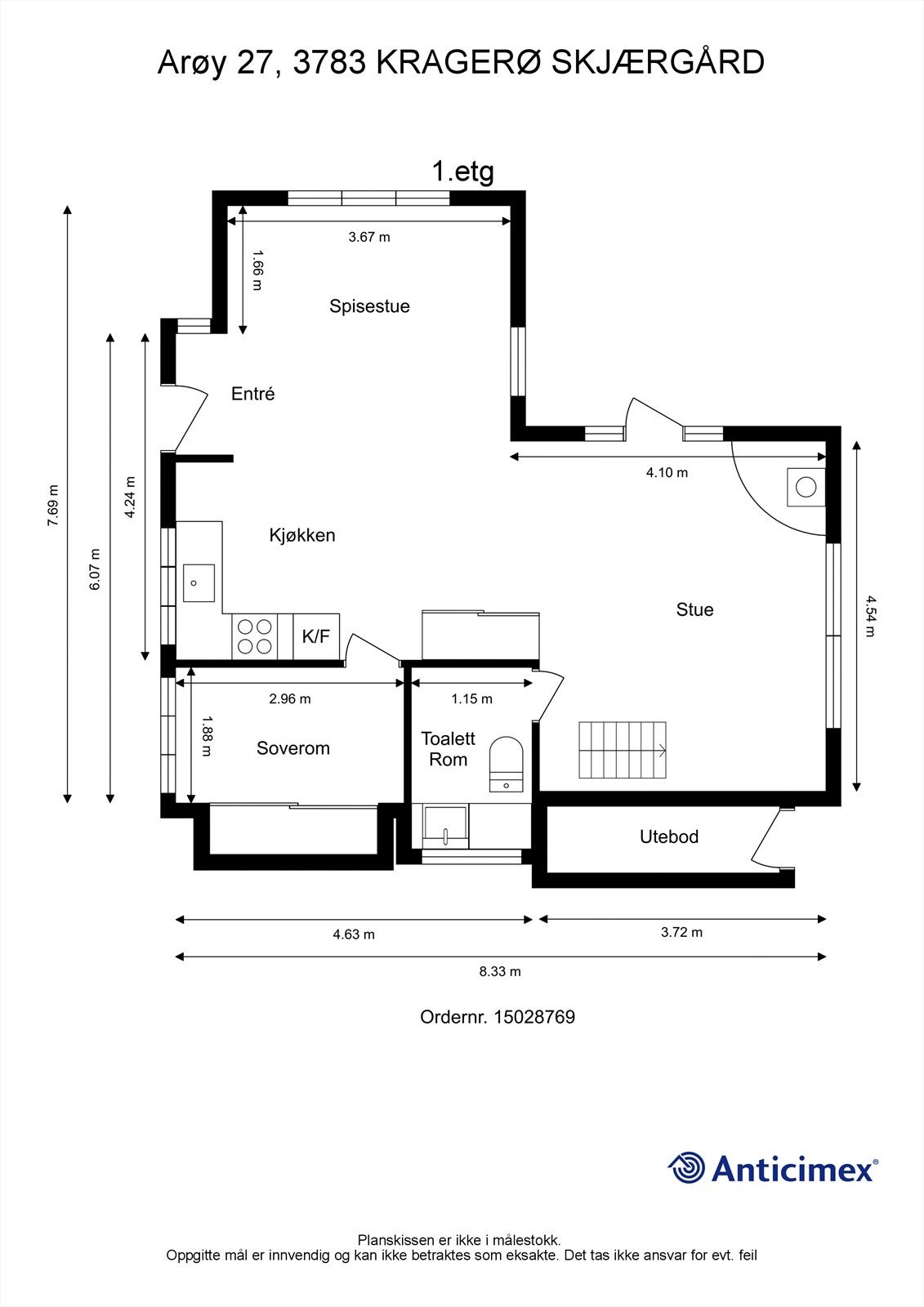 Plantegning 1. etasje. Galleribilde