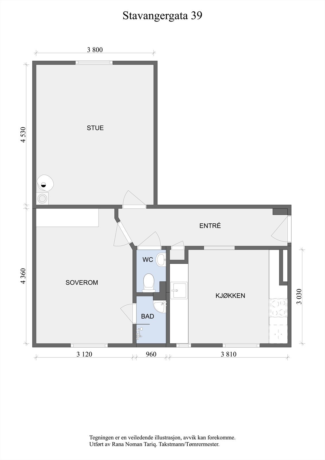 Planskisse Galleribilde